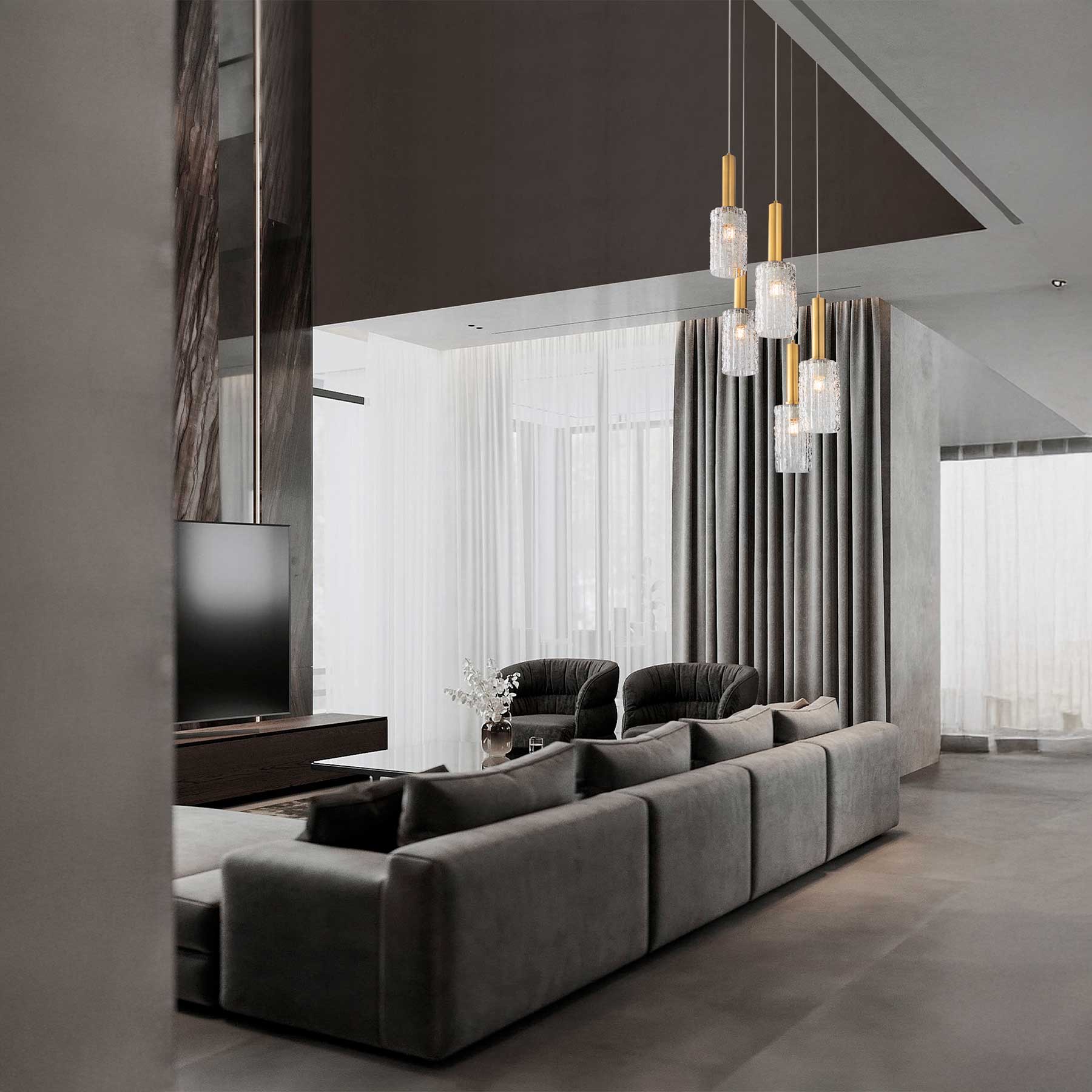 Szklana oprawa wisząca Nova Luce Certa E27