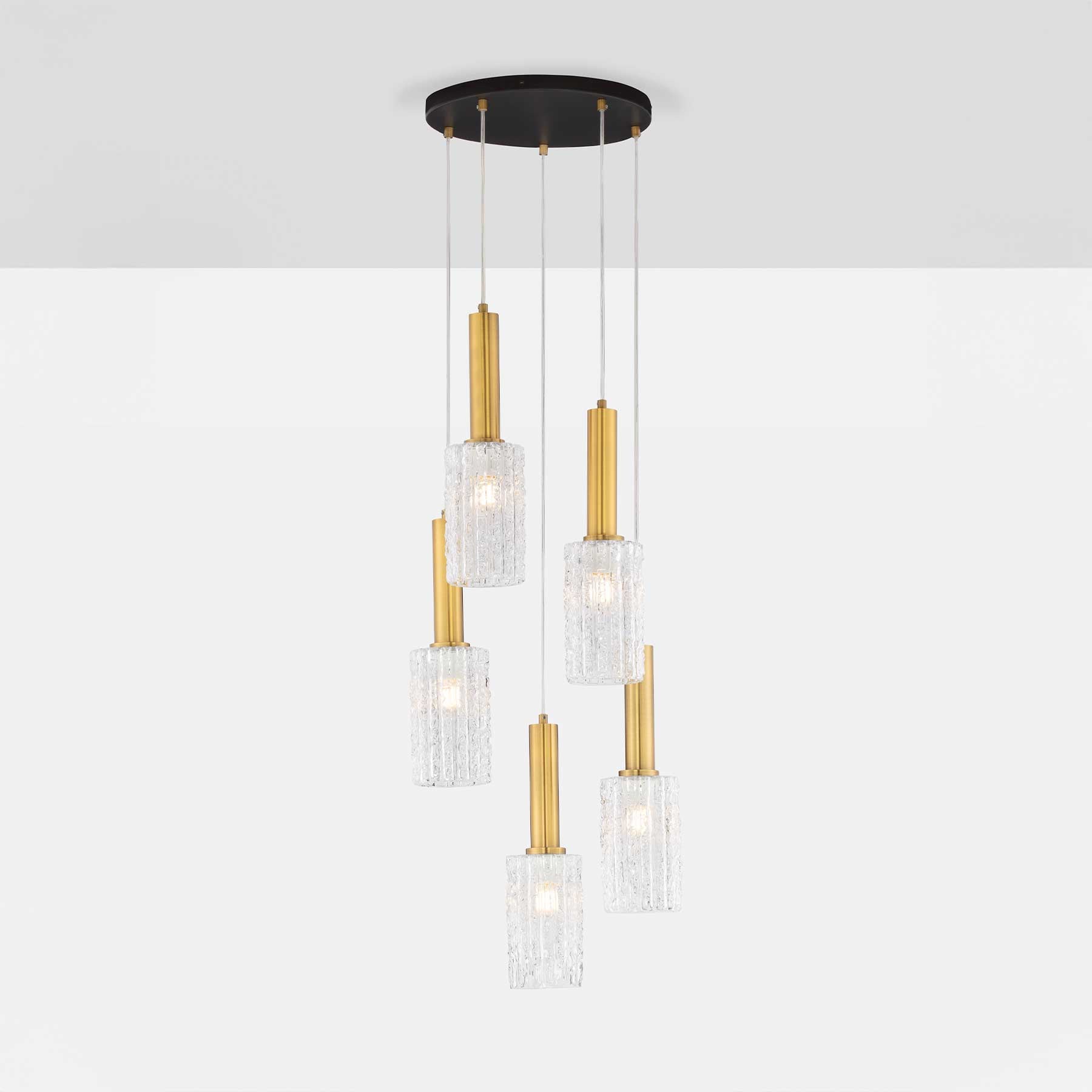 Szklana oprawa wisząca Nova Luce Certa E27