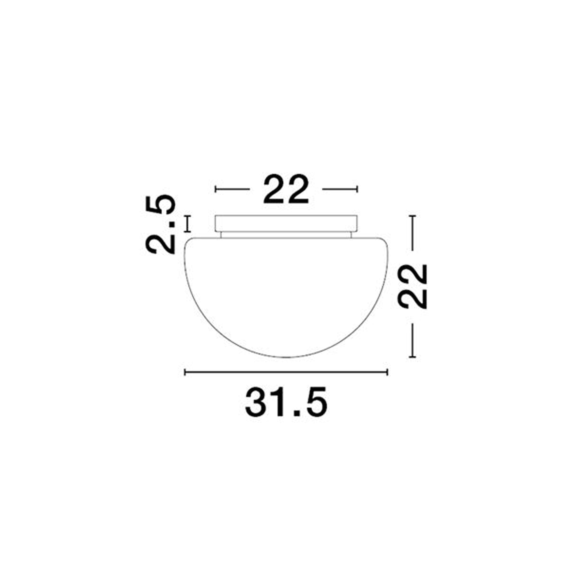 Nova Luce Ebony E27 skleněné stropní svítidlo