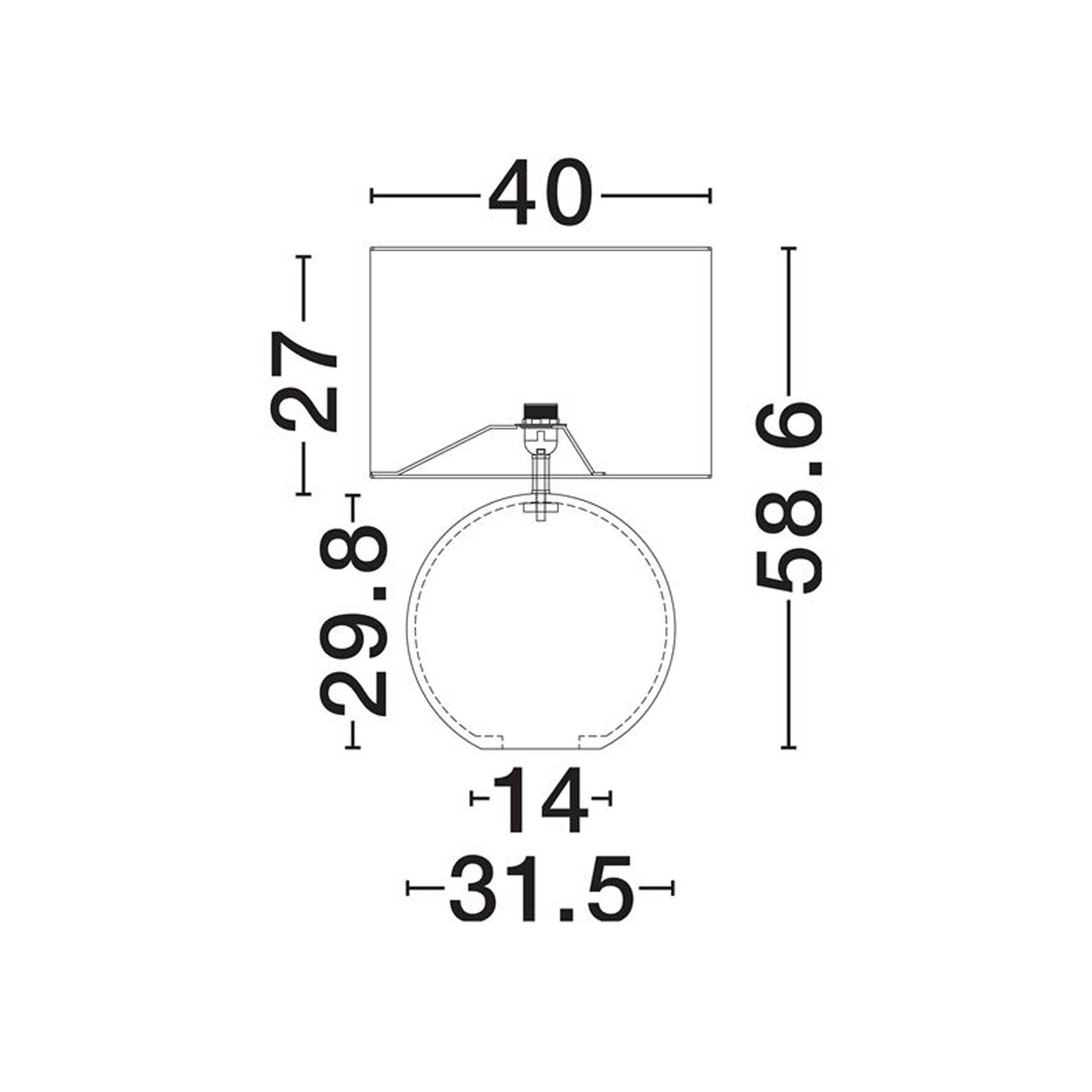 Lampa stołowa Nova Luce Alvarez E14