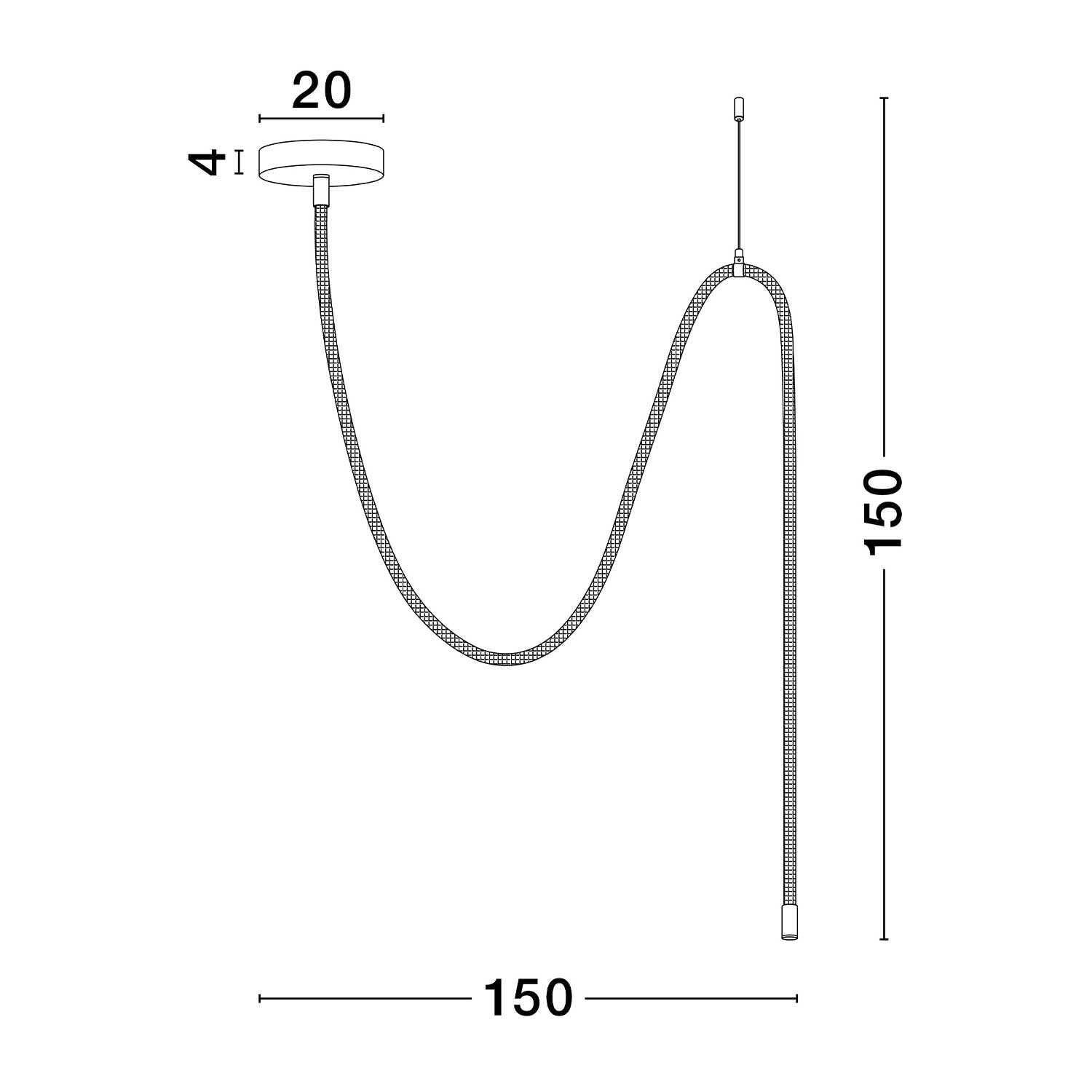 Nova Luce Ilane LED lanové stropní svítidlo