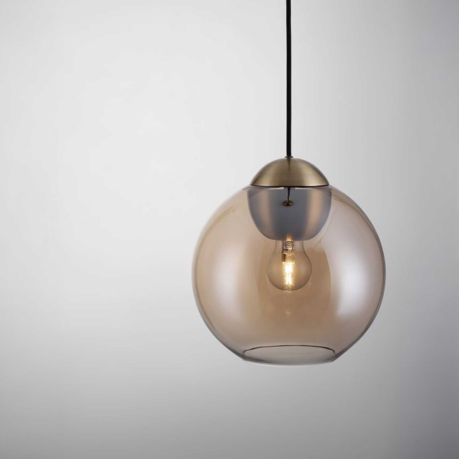 Szklana oprawa wisząca Nova Luce Midori E27