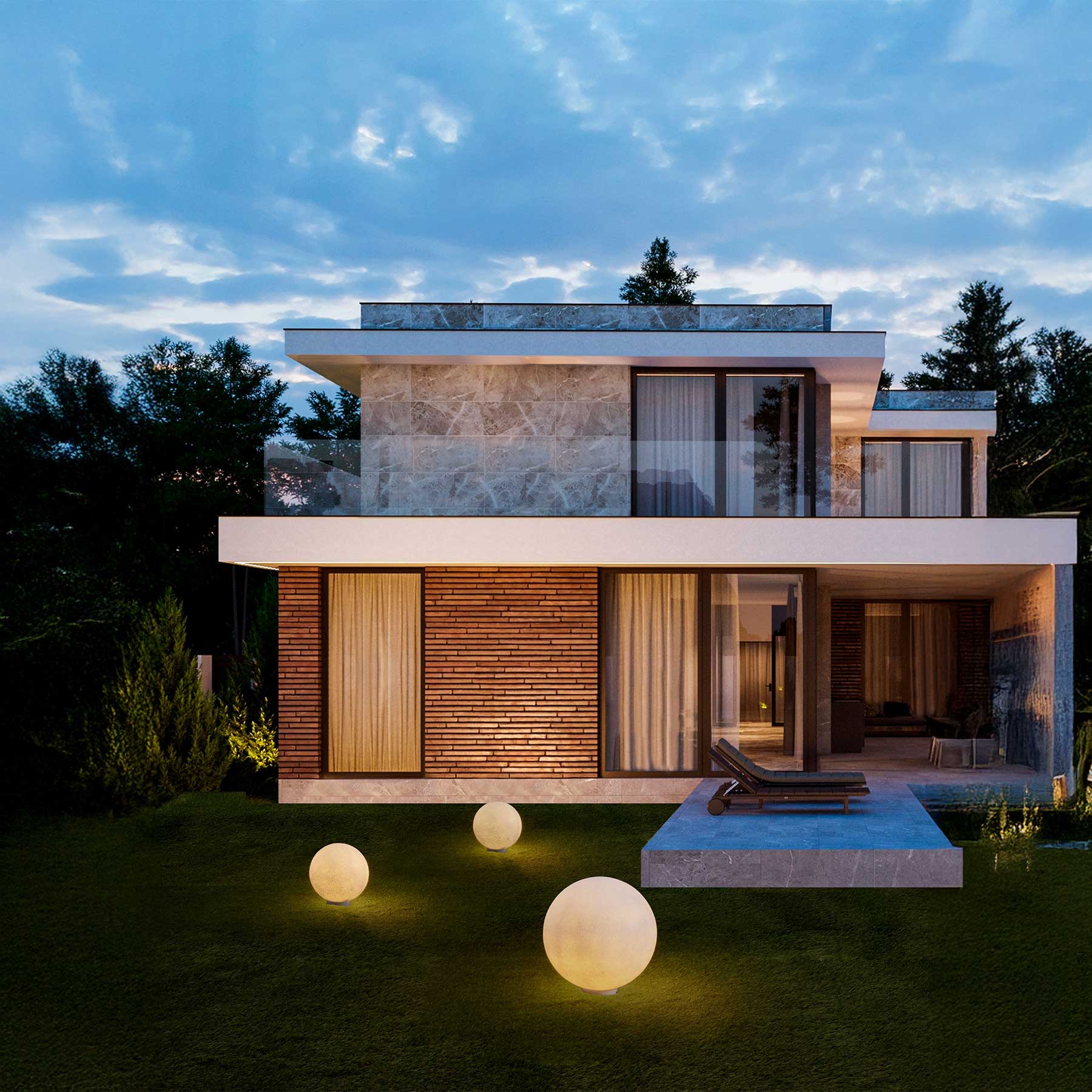 Oprawa kolumnowa Nova Luce Moon E27 IP65