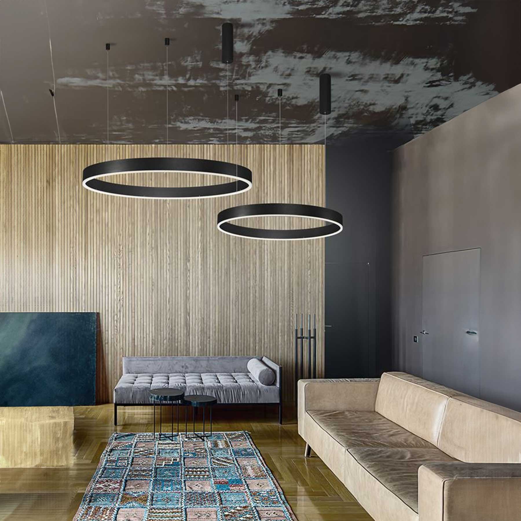 Nova Luce Motif LED okrągła oprawa wisząca z możliwością ściemniania CCT