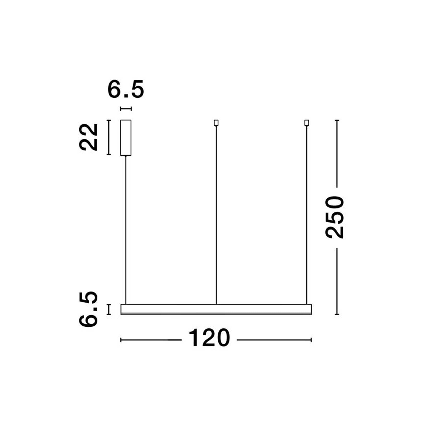 Nova Luce Motif LED okrągła oprawa wisząca z możliwością ściemniania CCT