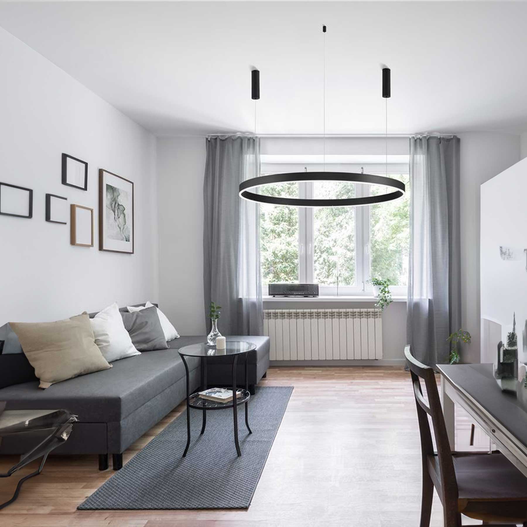 Nova Luce Motif LED okrągła oprawa wisząca z możliwością ściemniania CCT