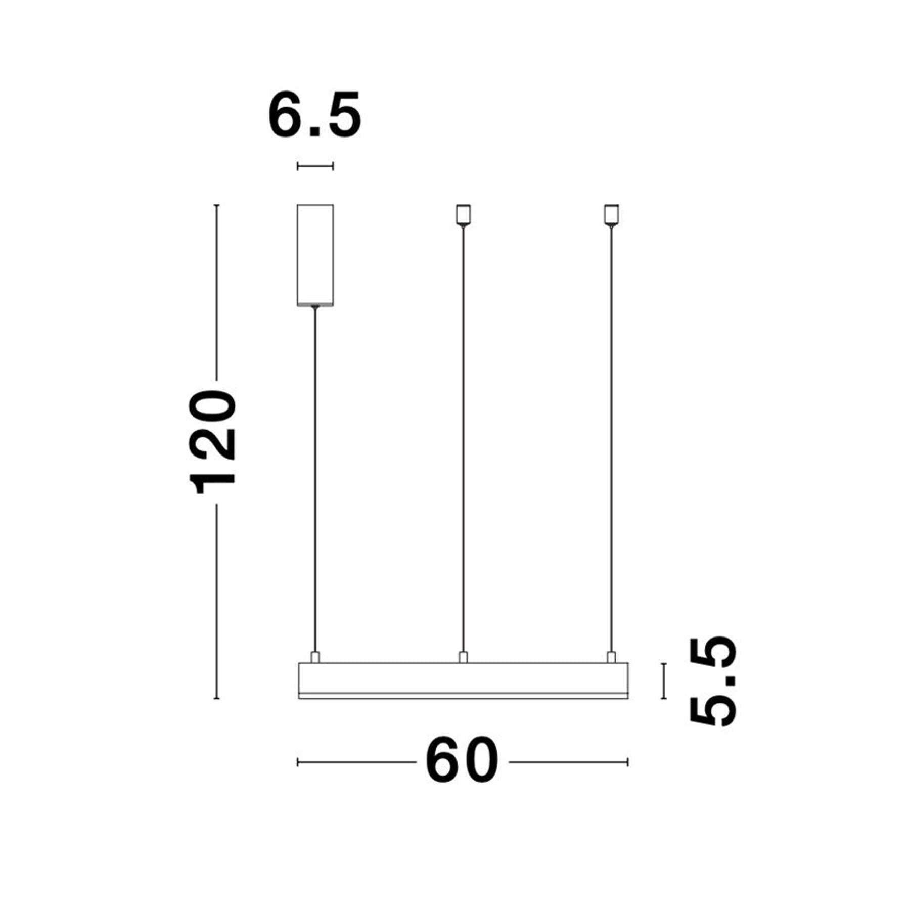 Nova Luce Motif LED okrągła oprawa wisząca z możliwością ściemniania CCT