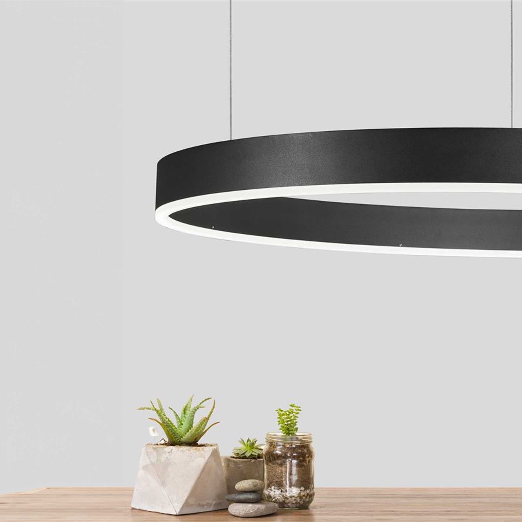 Nova Luce Motif LED okrągła oprawa wisząca z możliwością ściemniania CCT