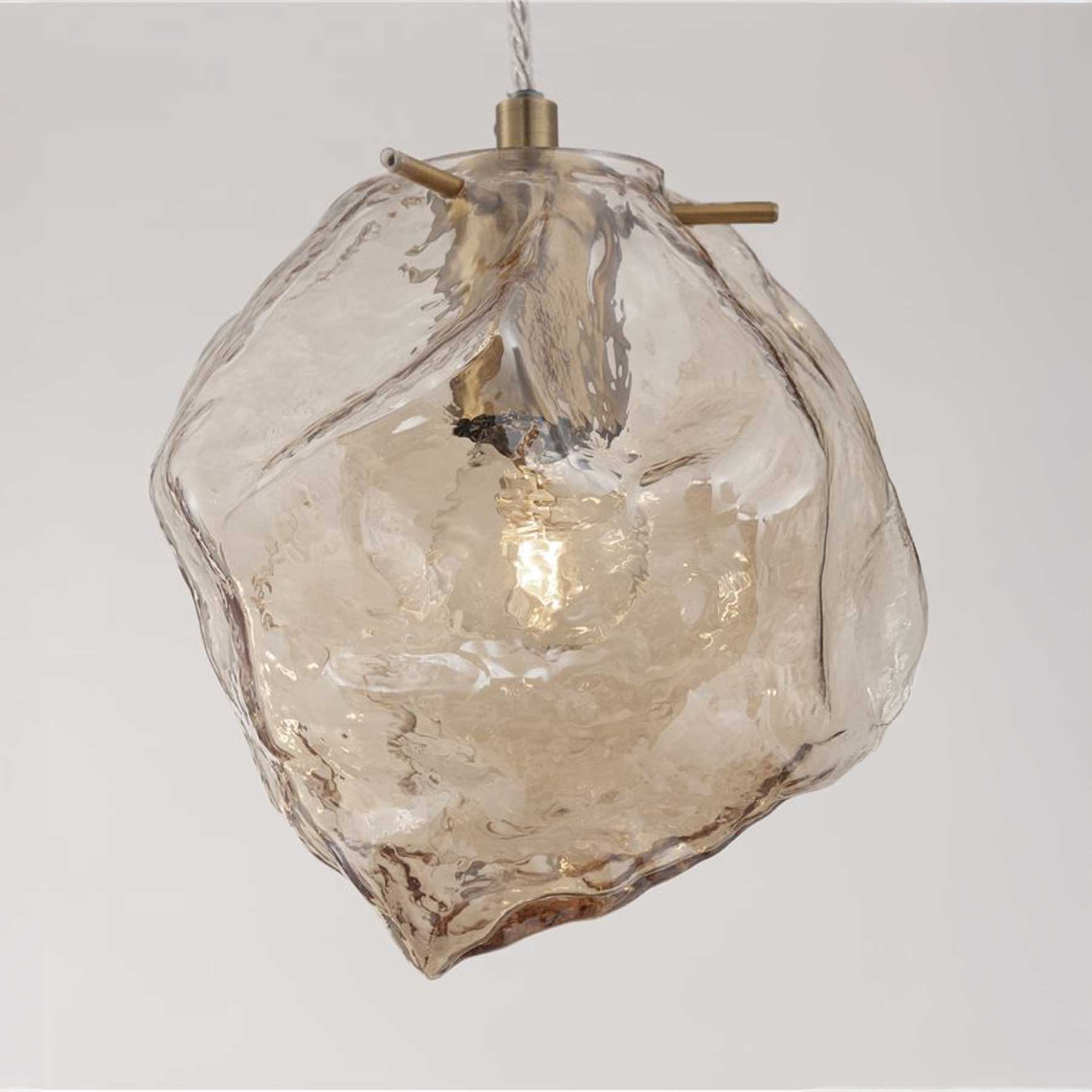 Szklana oprawa wisząca Nova Luce Odelle E14