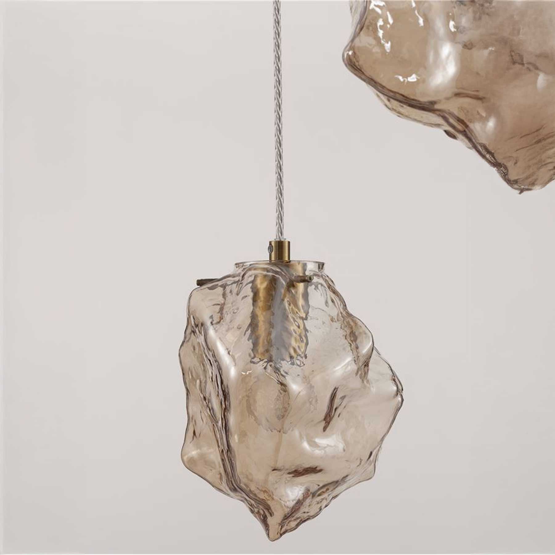 Nova Luce Odelle E14 pendant glass light