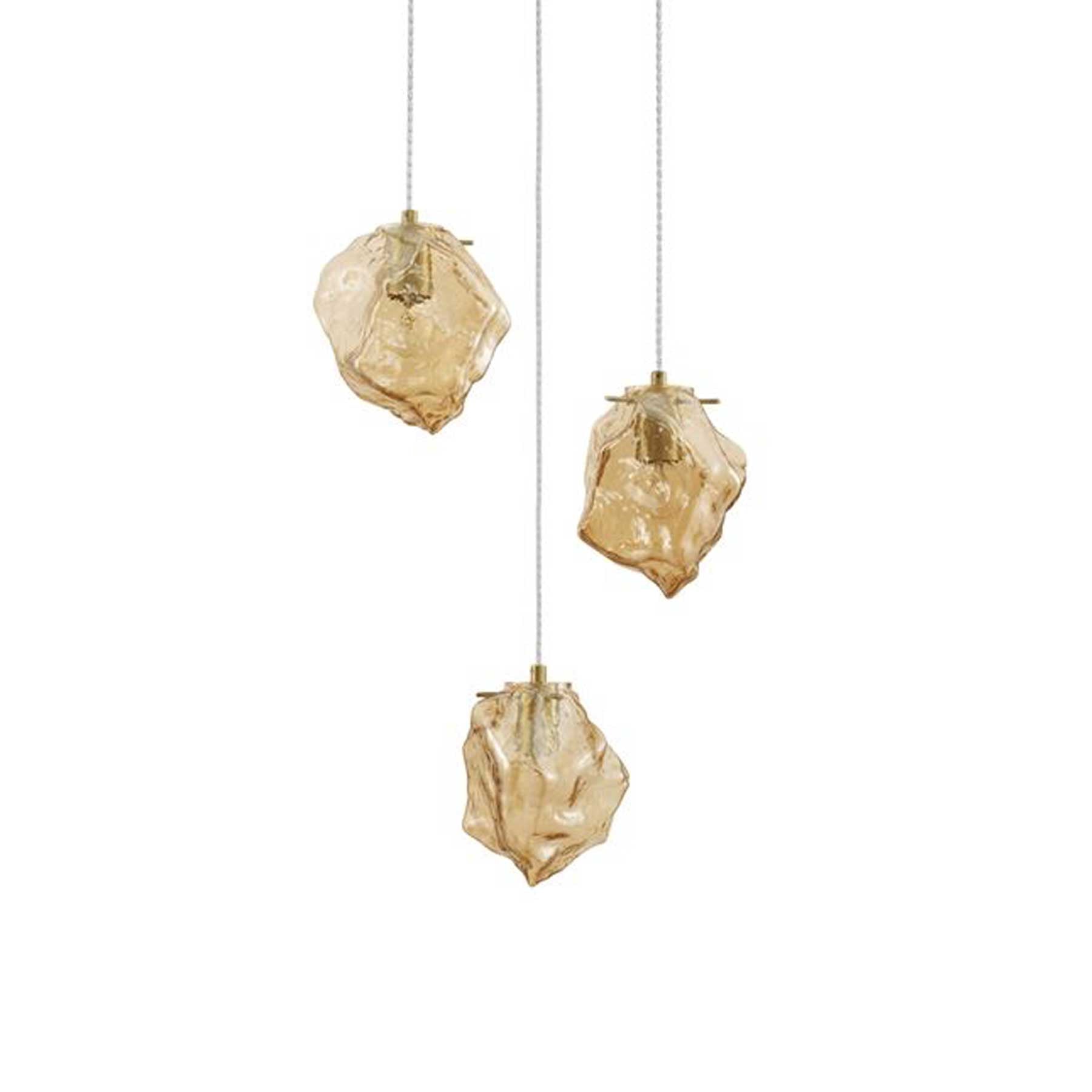 Nova Luce Odelle E14 pendant glass light