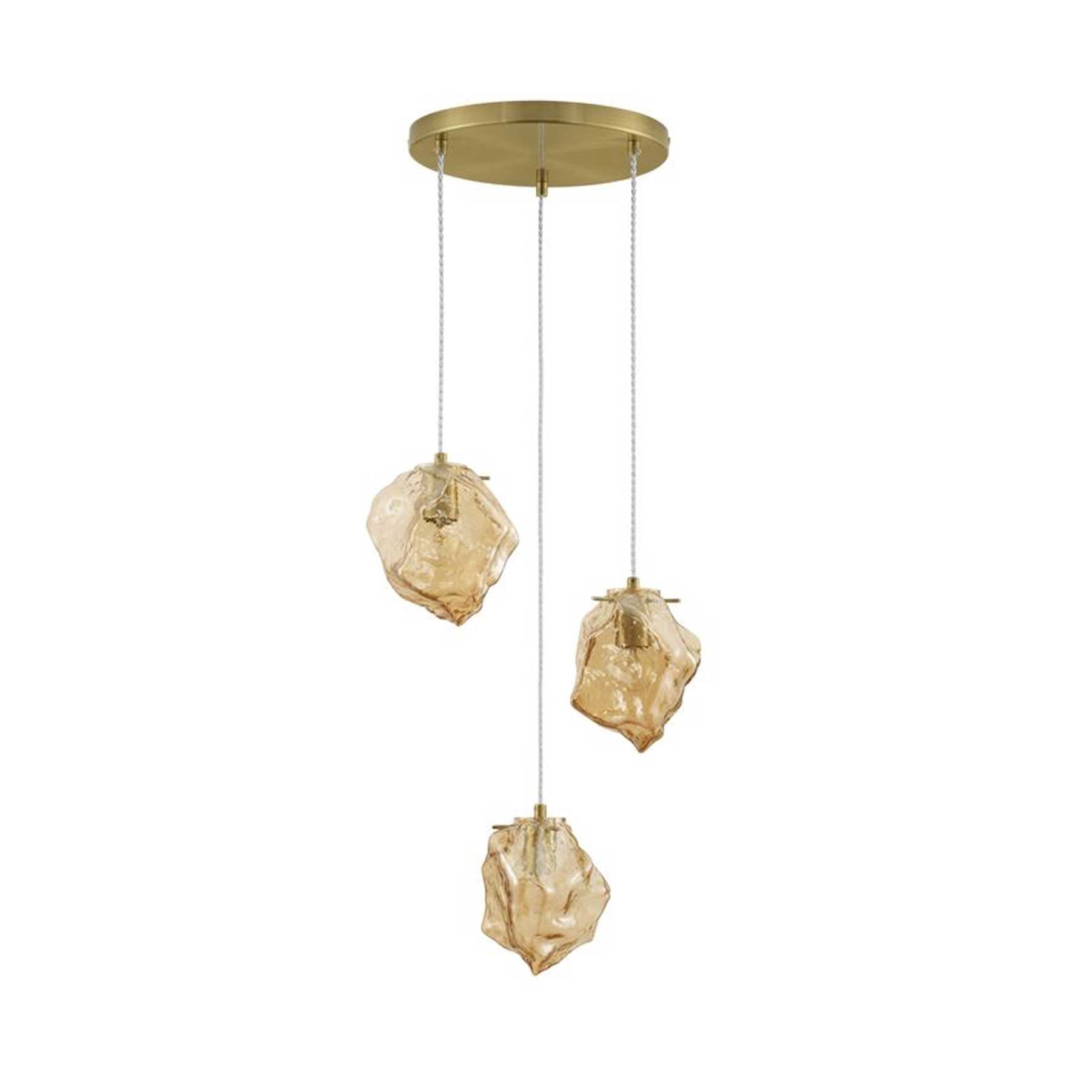 Nova Luce Odelle E14 pendant glass light