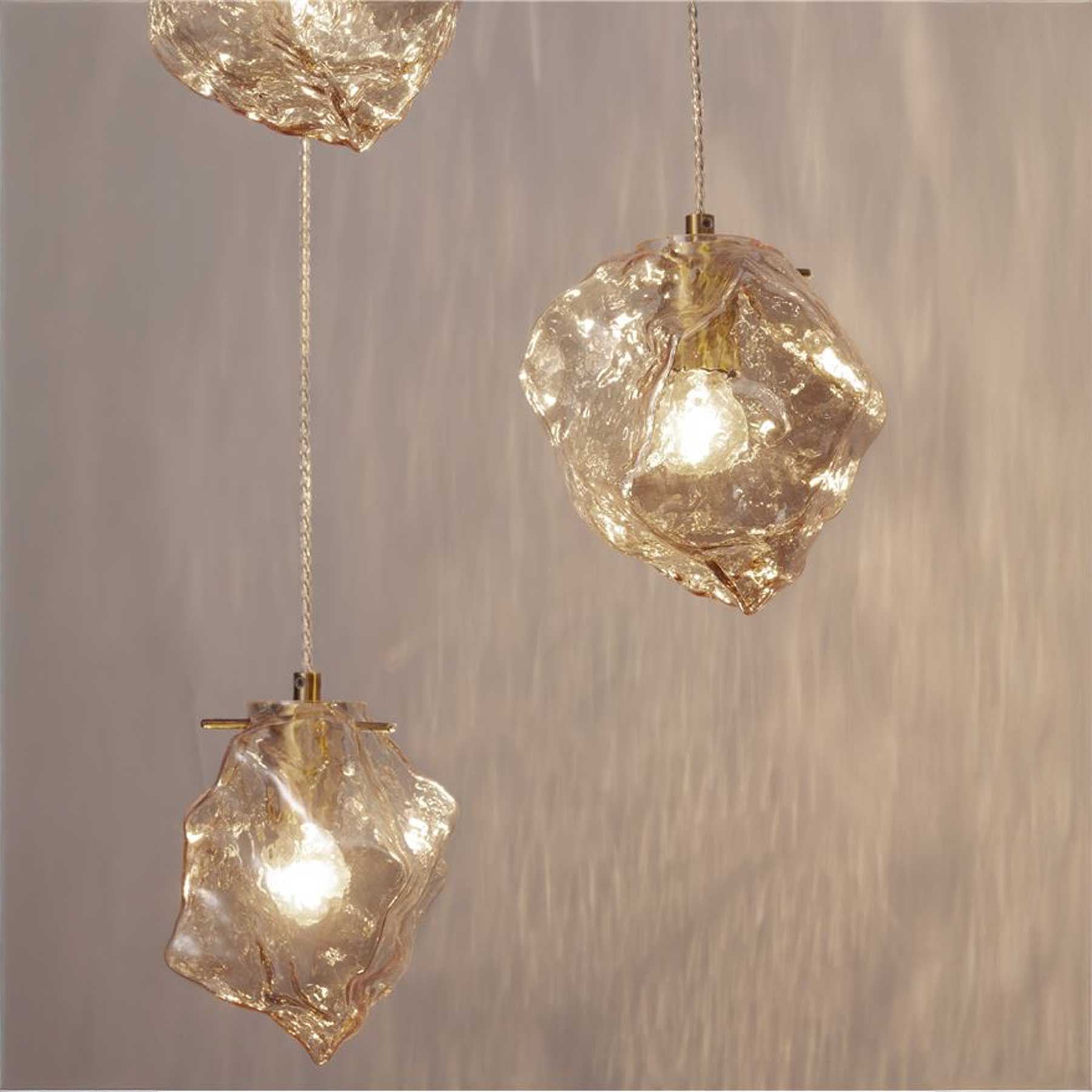 Nova Luce Odelle E14 pendant glass light