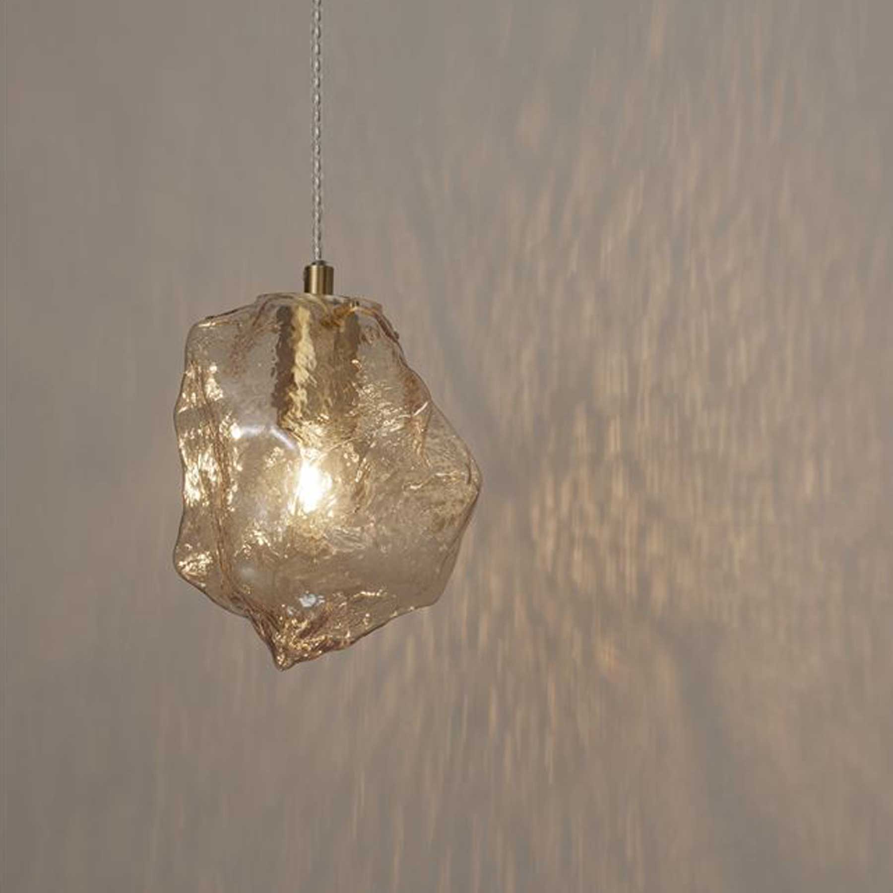 Szklana oprawa wisząca Nova Luce Odelle E14