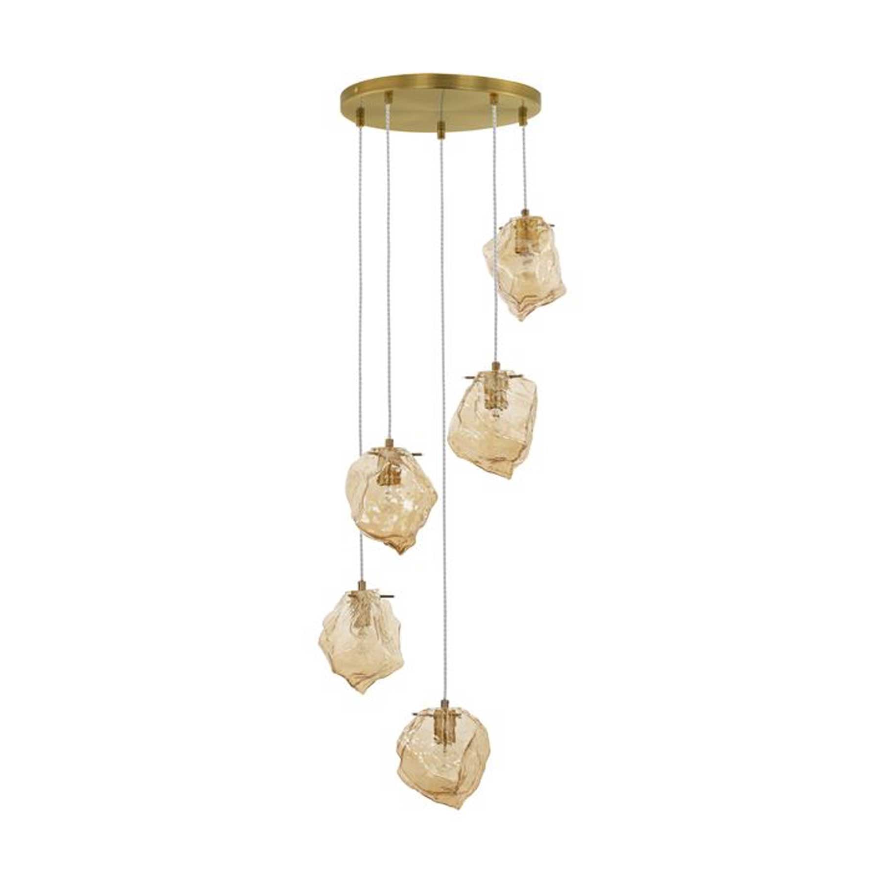 Nova Luce Odelle E14 pendant glass light