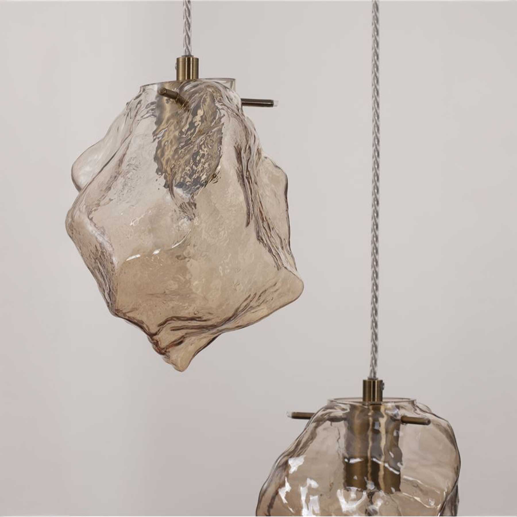 Nova Luce Odelle E14 pendant glass light