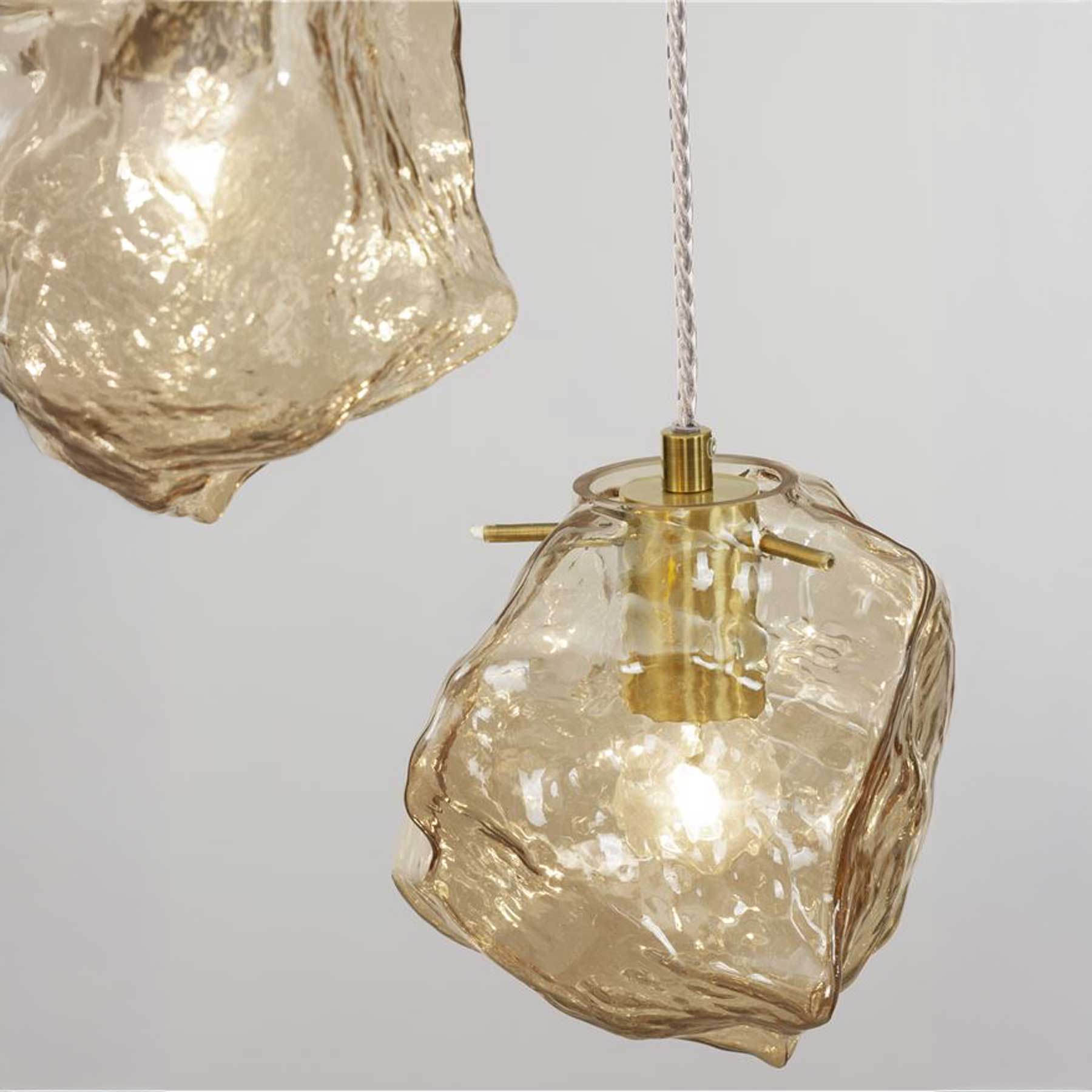 Nova Luce Odelle E14 pendant glass light