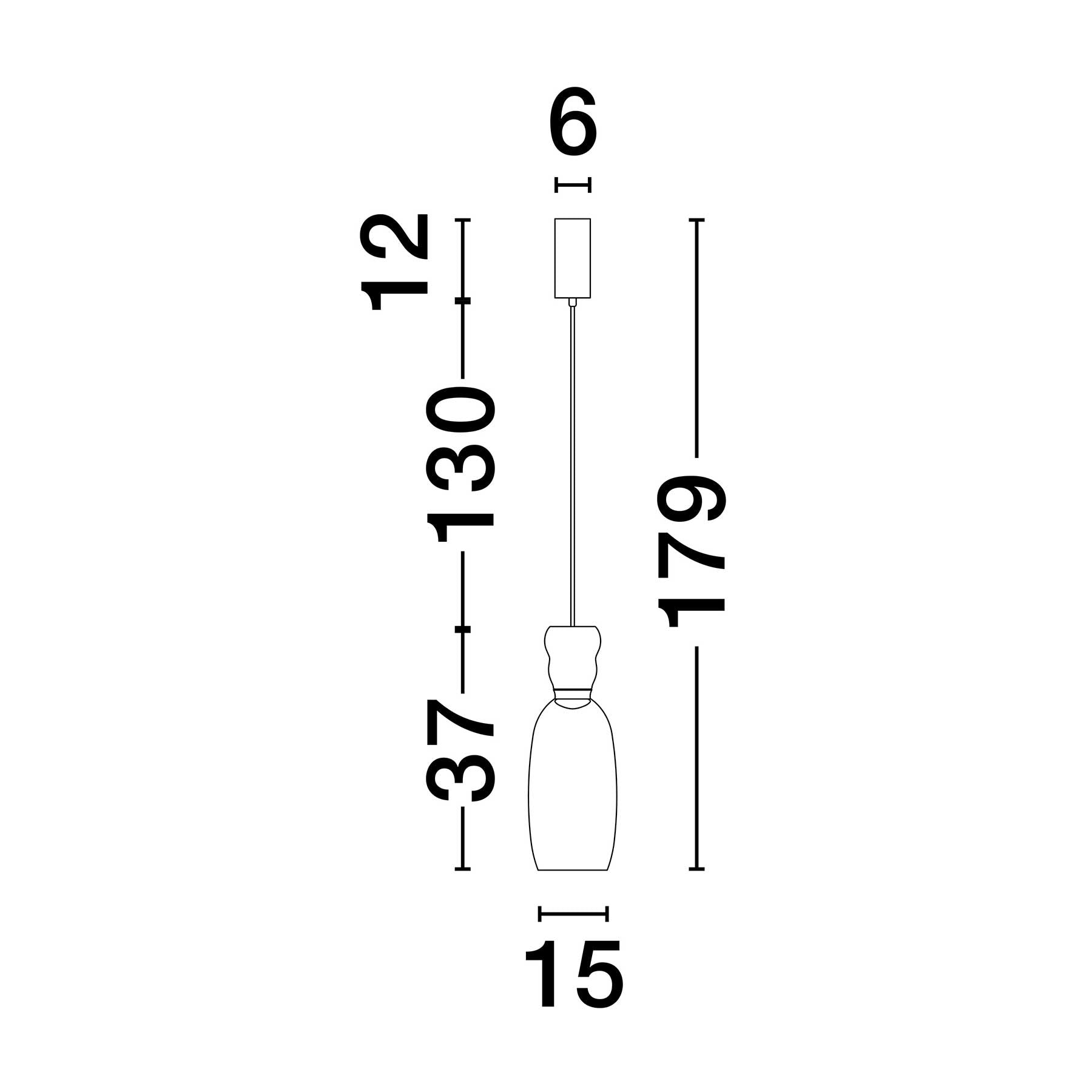 Szklana oprawa wisząca Nova Luce Pluma LED