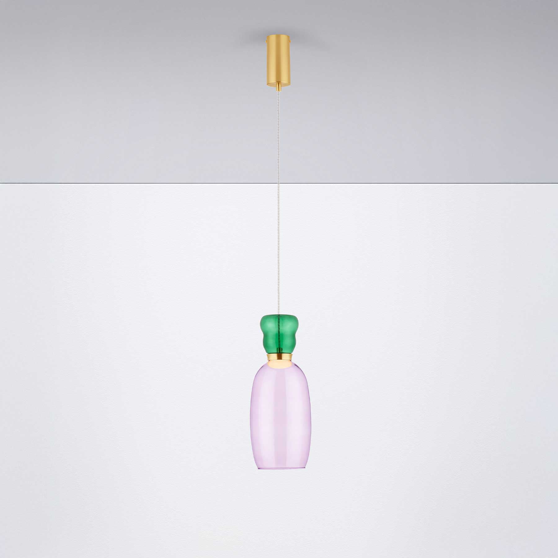 Szklana oprawa wisząca Nova Luce Pluma LED