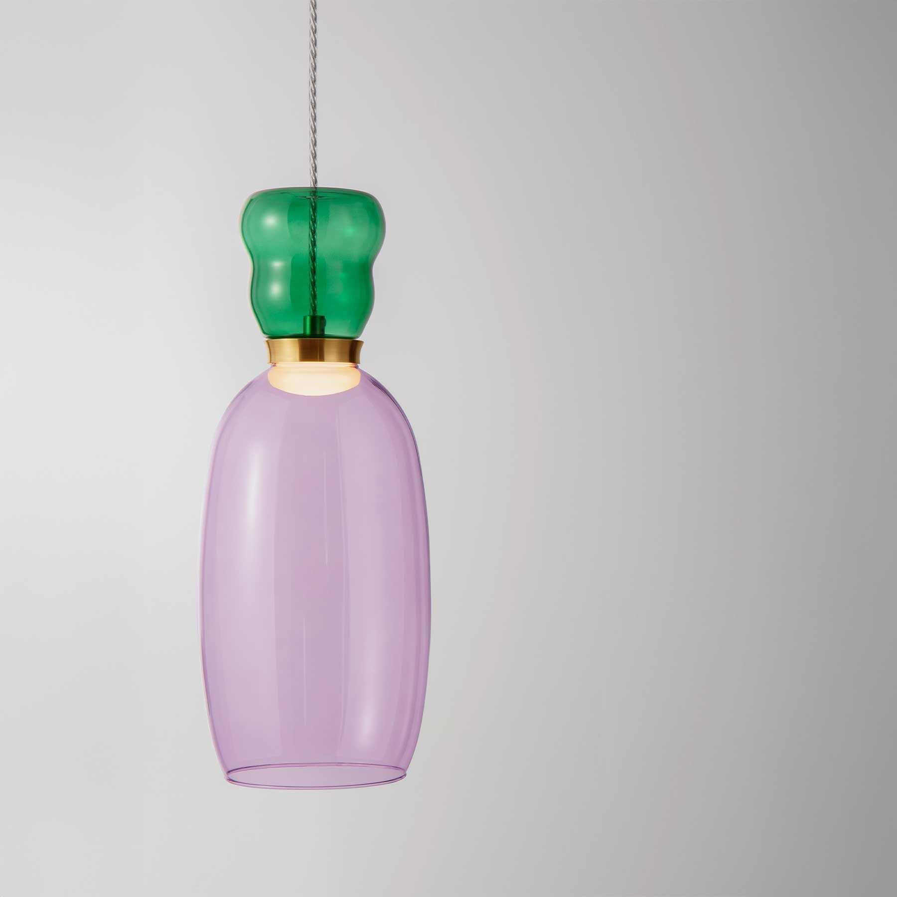 Szklana oprawa wisząca Nova Luce Pluma LED