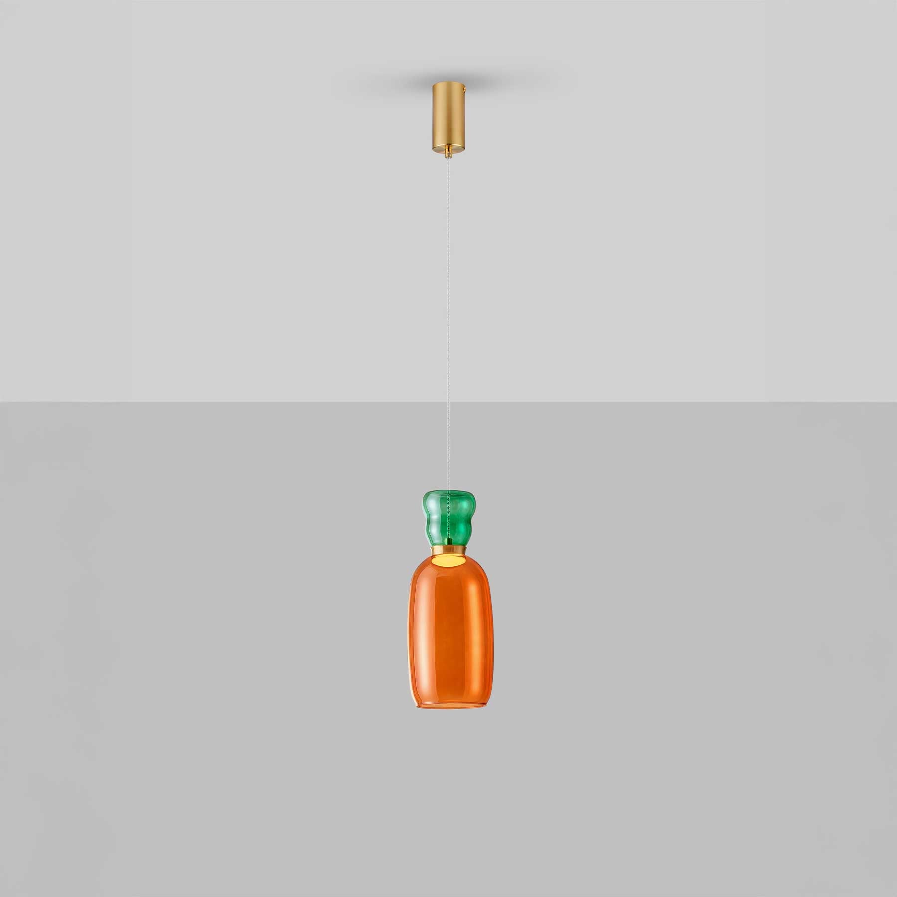 Szklana oprawa wisząca Nova Luce Pluma LED