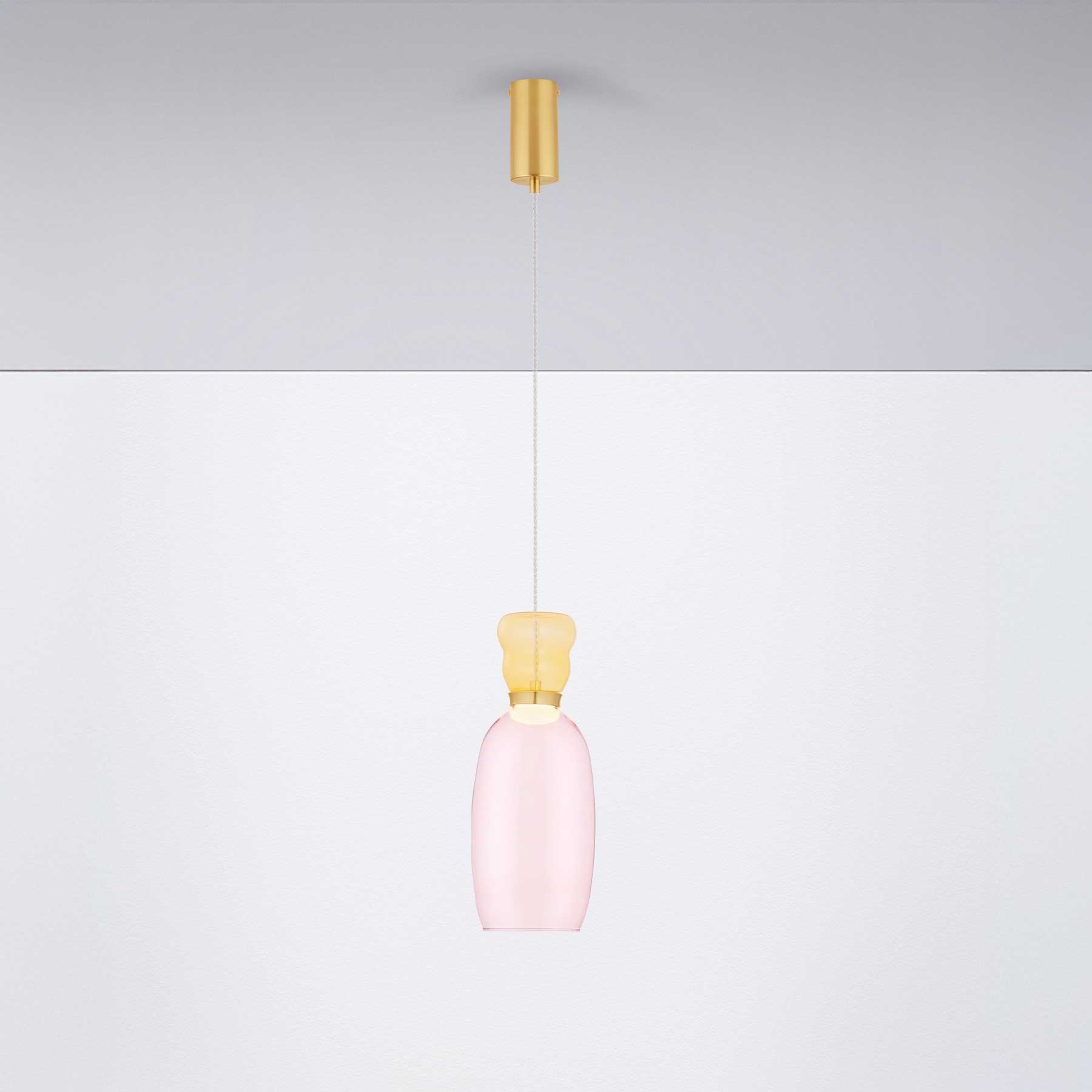 Szklana oprawa wisząca Nova Luce Pluma LED