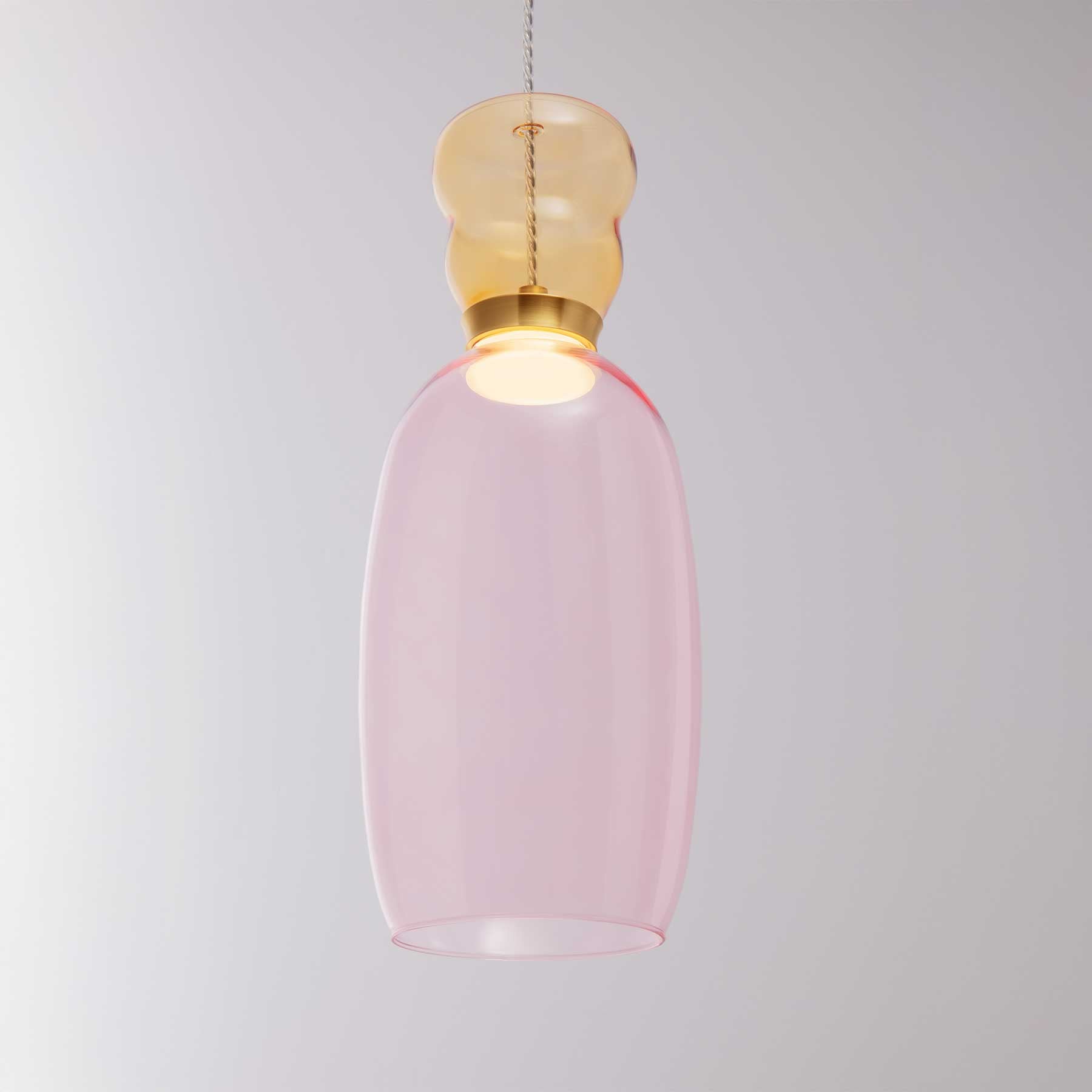 Szklana oprawa wisząca Nova Luce Pluma LED