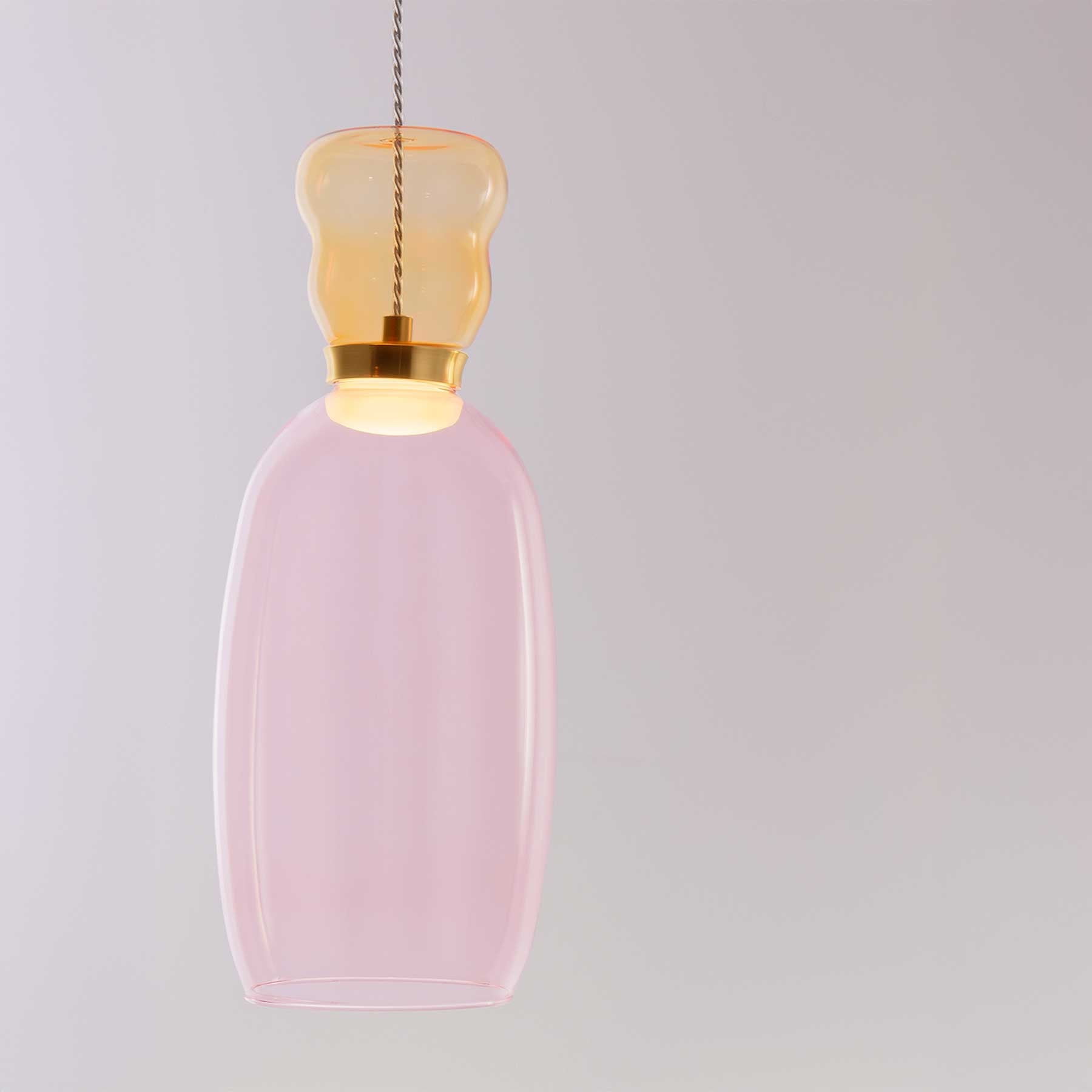 Szklana oprawa wisząca Nova Luce Pluma LED