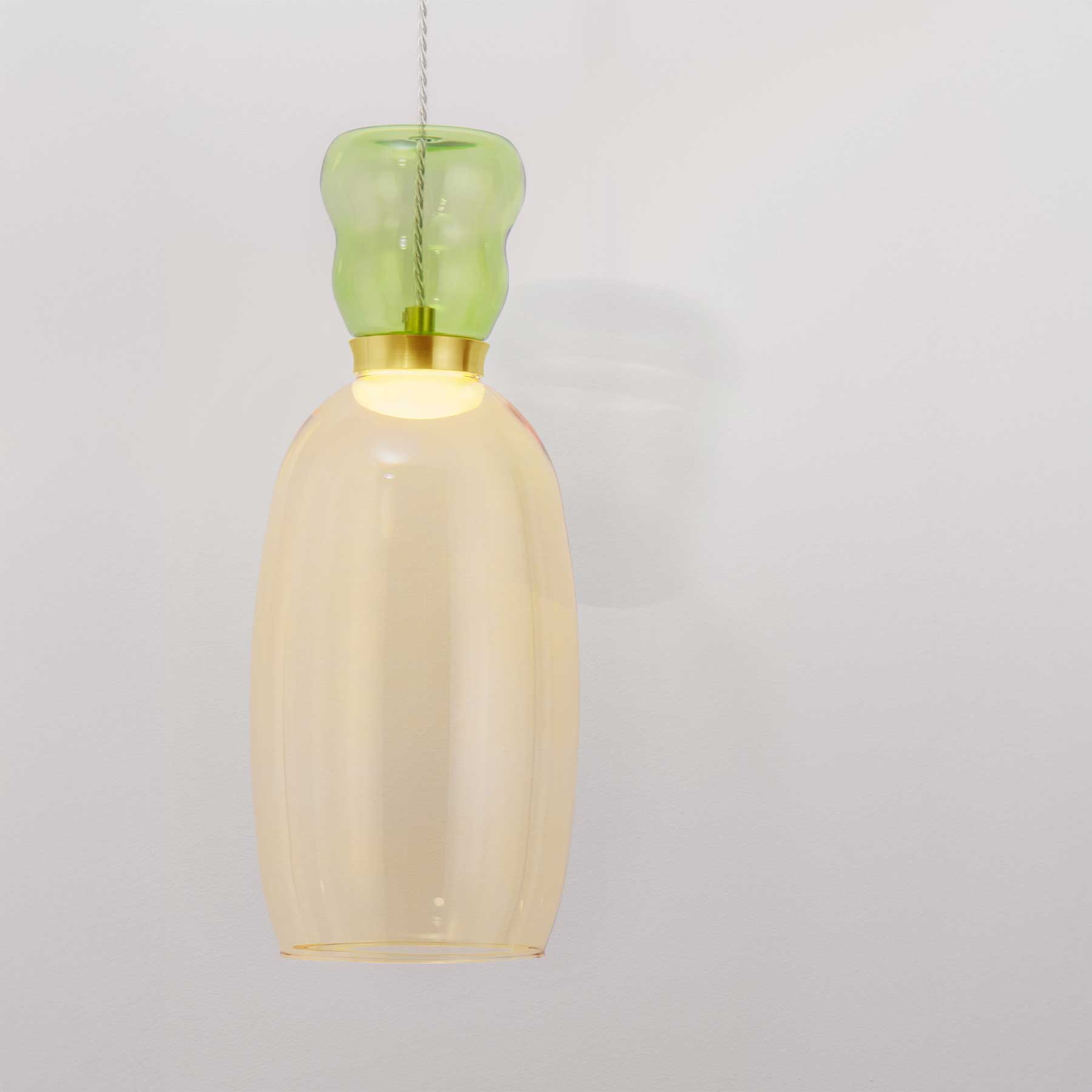 Szklana oprawa wisząca Nova Luce Pluma LED