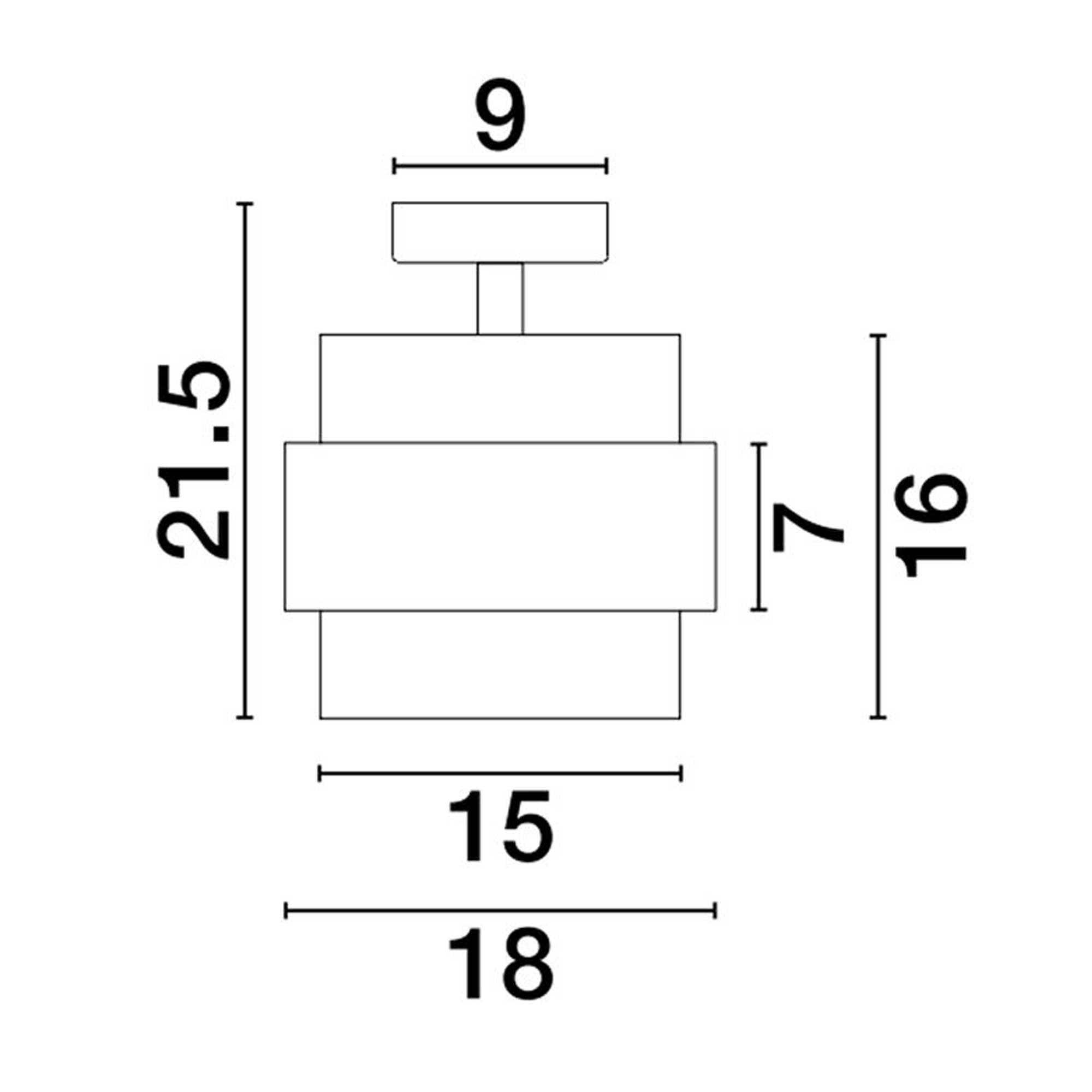 Nova Luce Sianna E27 skleněné stropní svítidlo