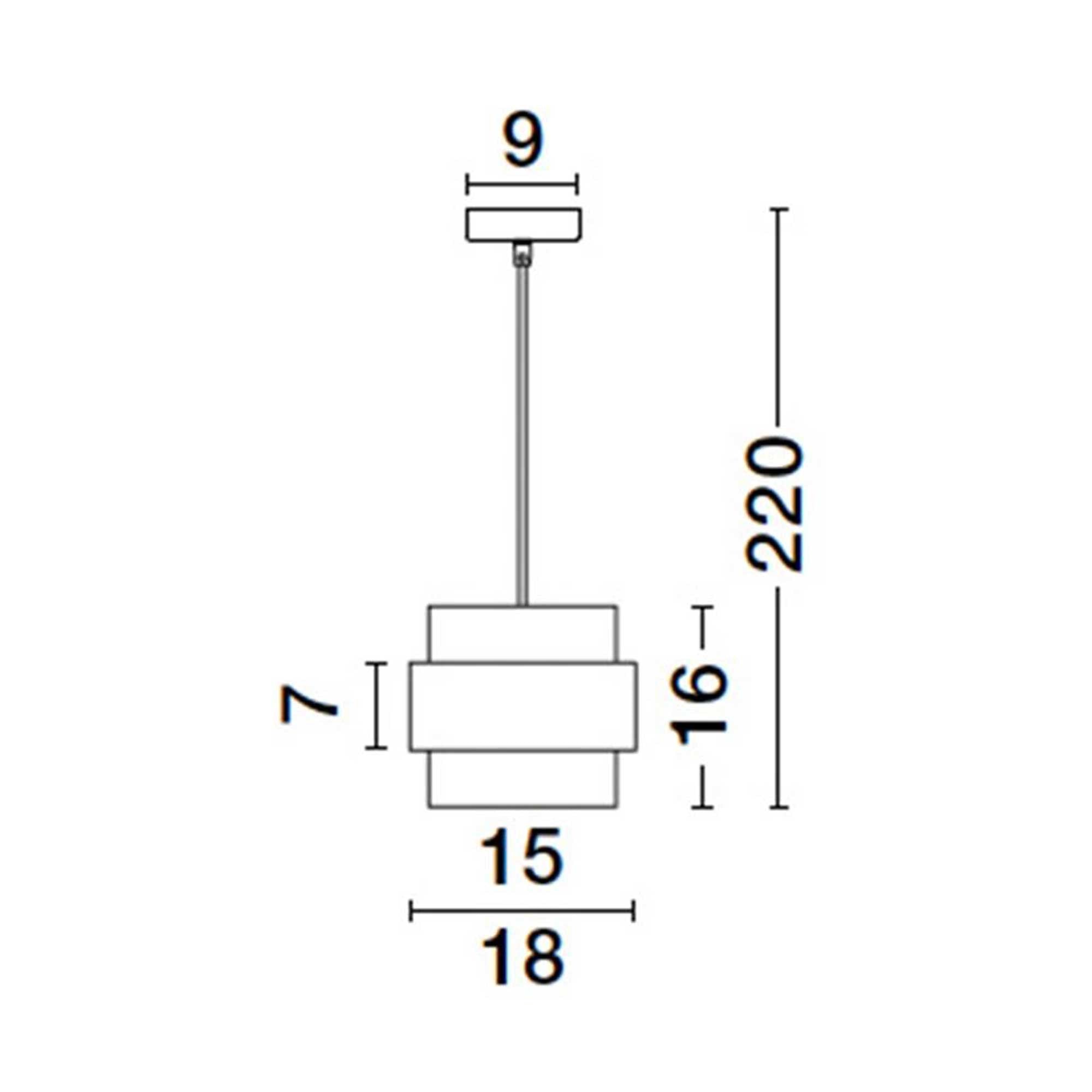 Nova Luce Sianna E27 skleněné závěsné svítidlo