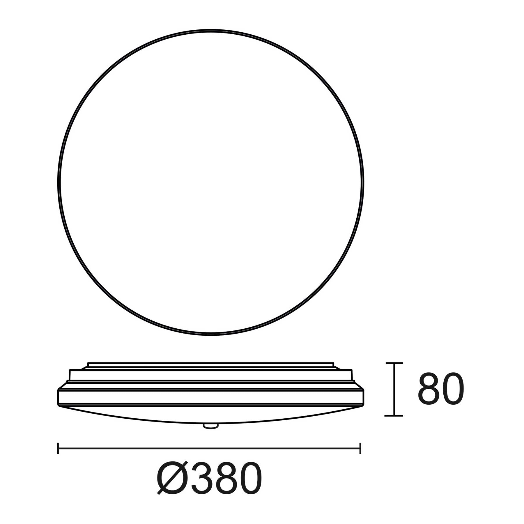 Indeluz Carme Rim LED wall light