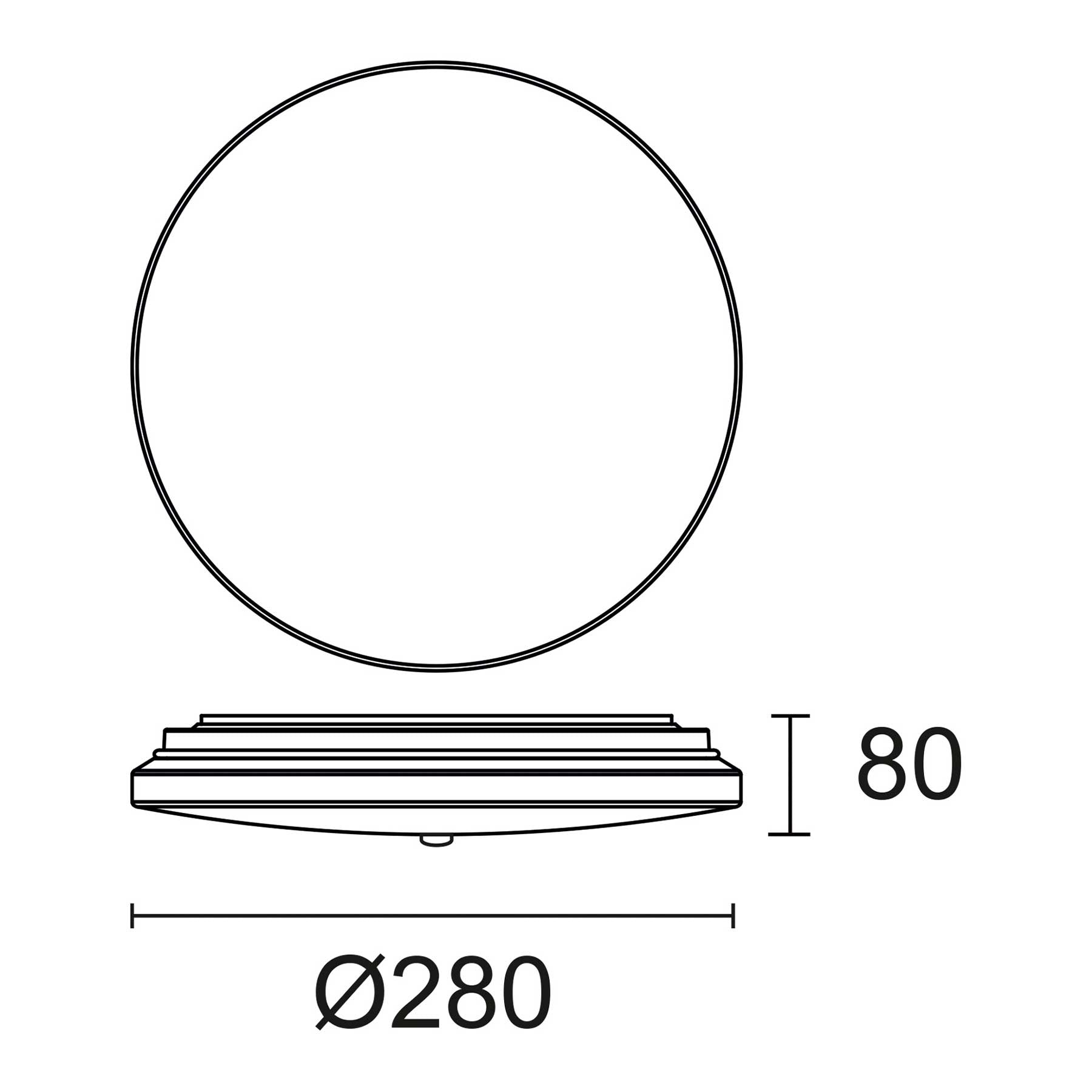 Indeluz Carme Rim LED wall light