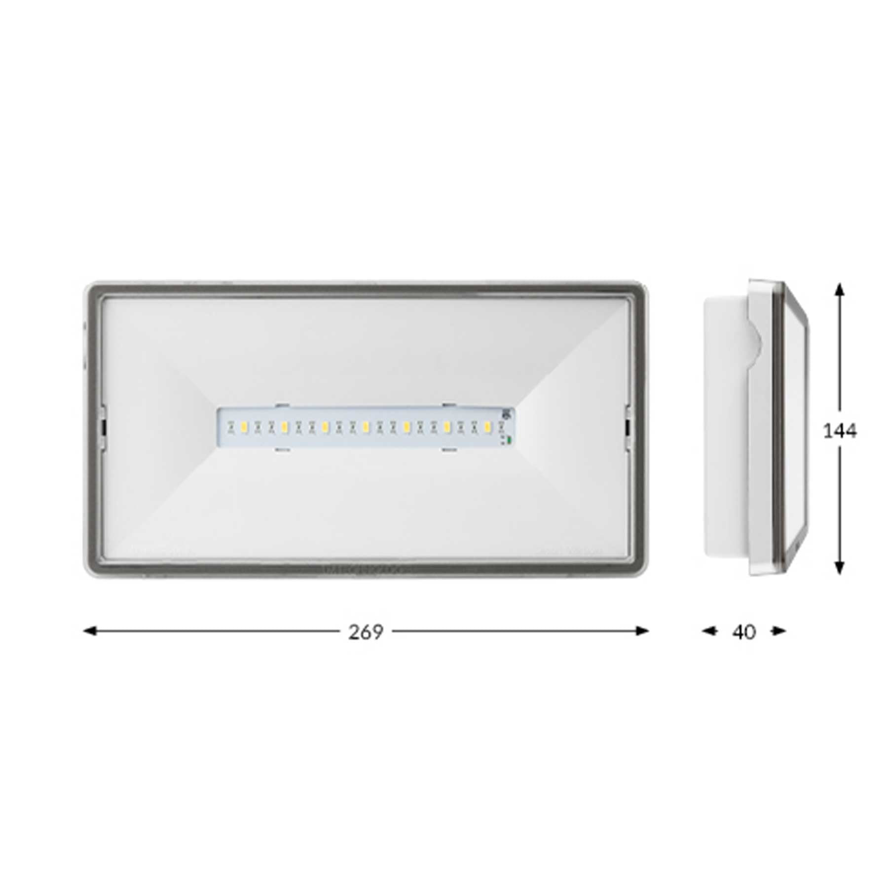 TM.ONTEC S M1 180 M LED anti-panic emergency lighting IP65
