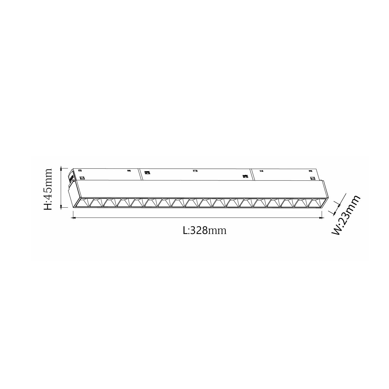 Chris Deep LED svítidlo pro 48V lištu