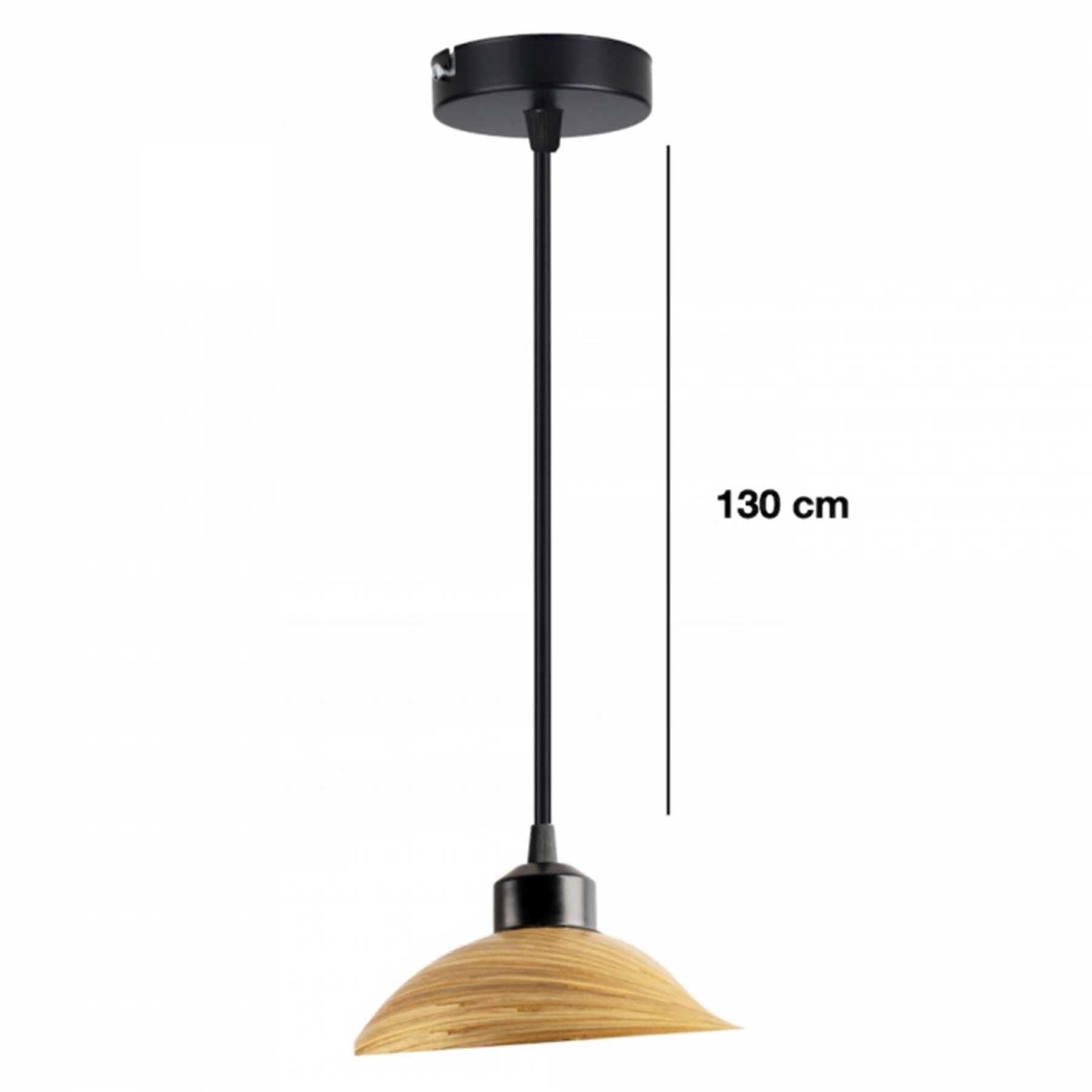 TD Lamps Bamboo E27 bambusové závesné svietidlo