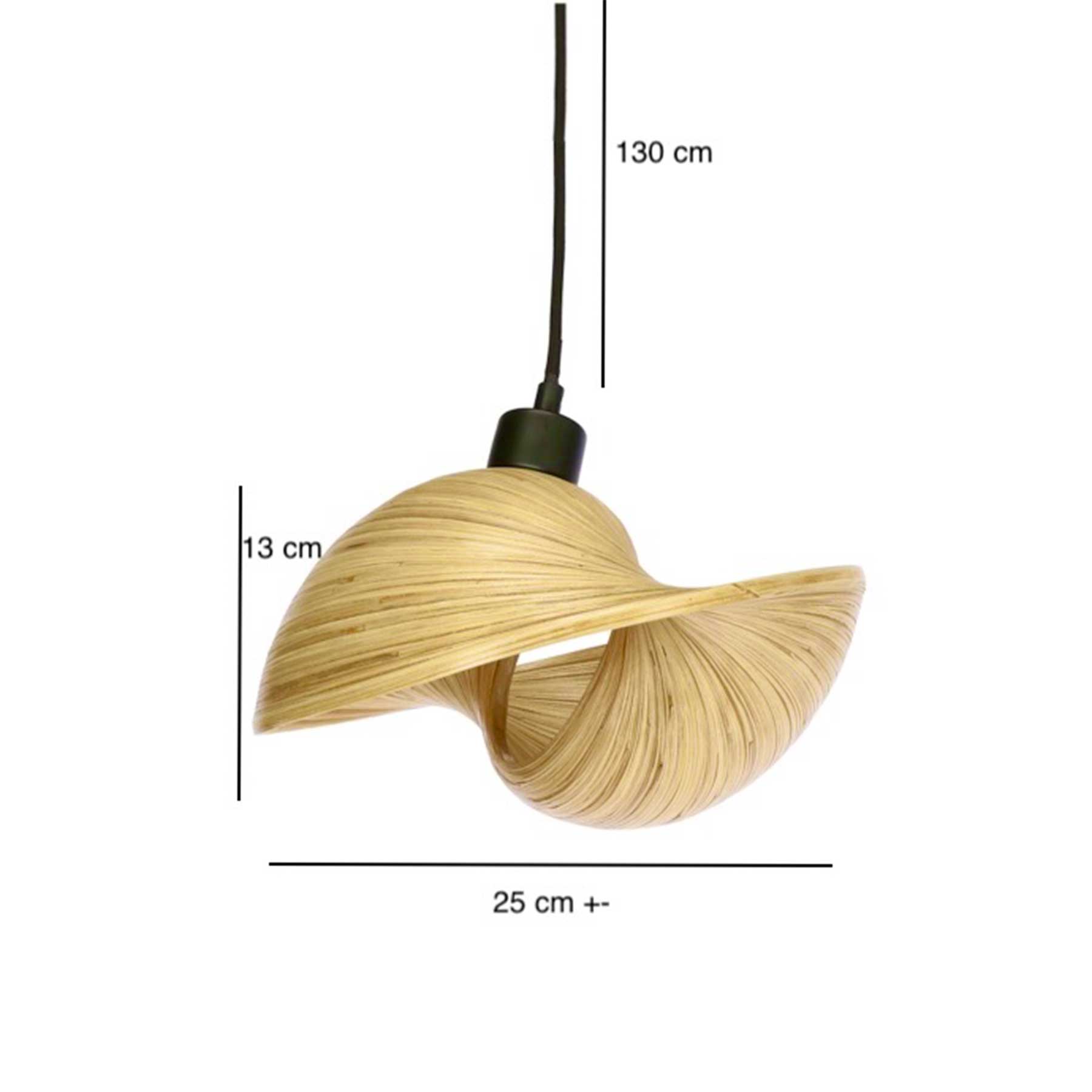 TD Lamps Bamboo E14 bambusové závesné svietidlo