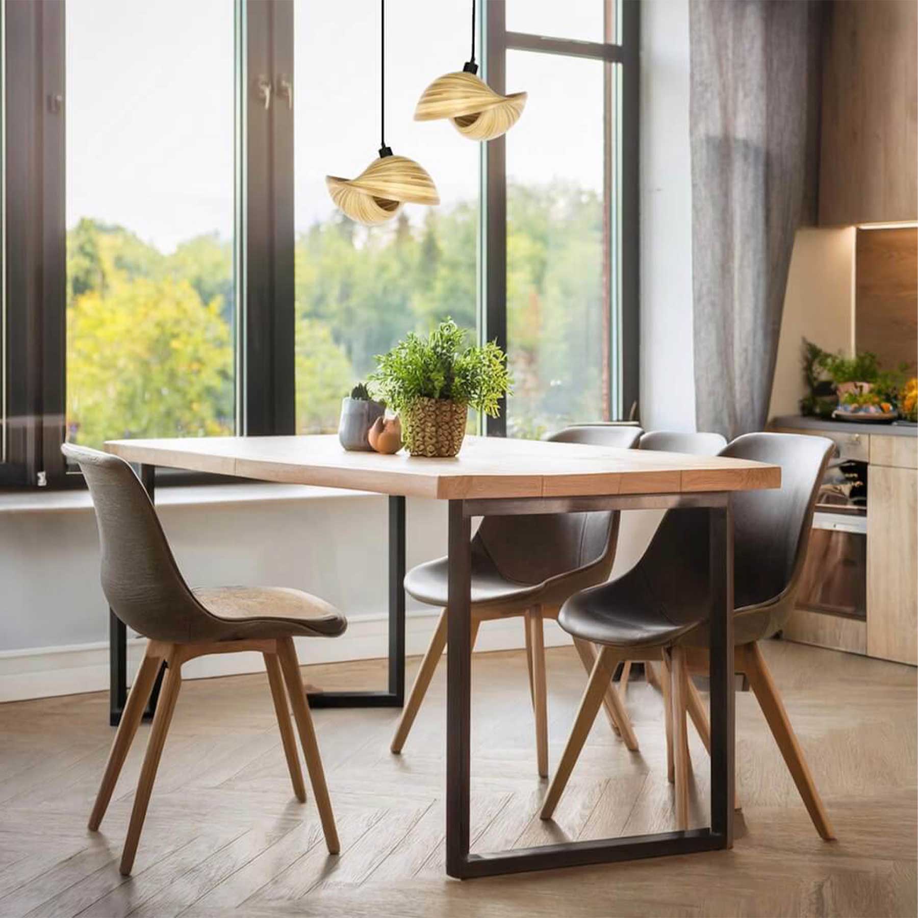 TD Lamps Bamboo E14 bambusové závesné svietidlo