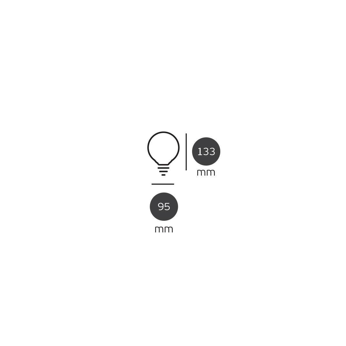LED žárovka VK Light Globo Plastic E27 ø95 12W