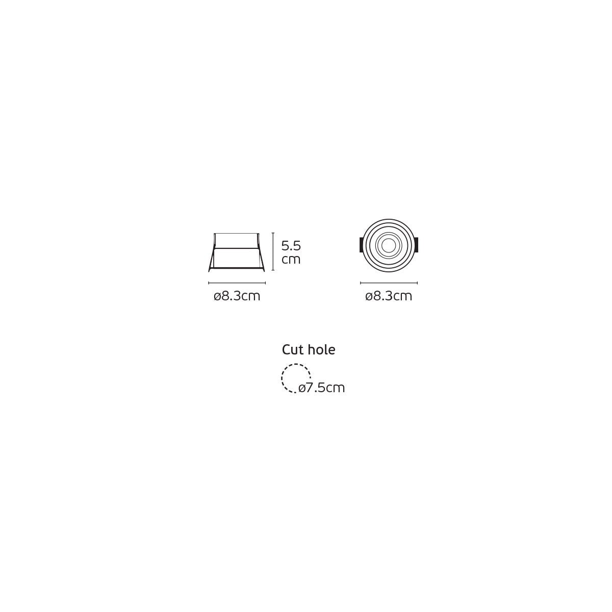 VK Light Celeno LED zápustné svítidlo IP65