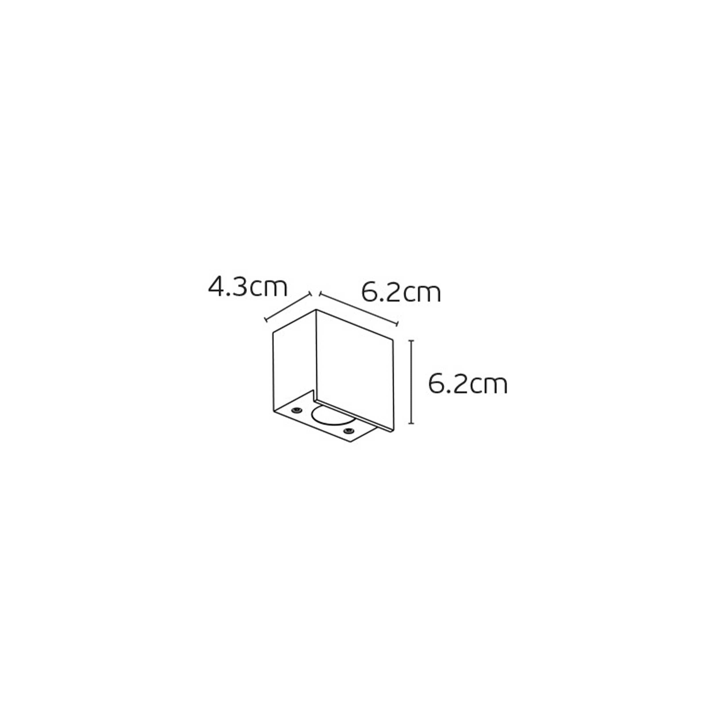 VK Light Pit LED nástěnné svítidlo IP65 hranaté