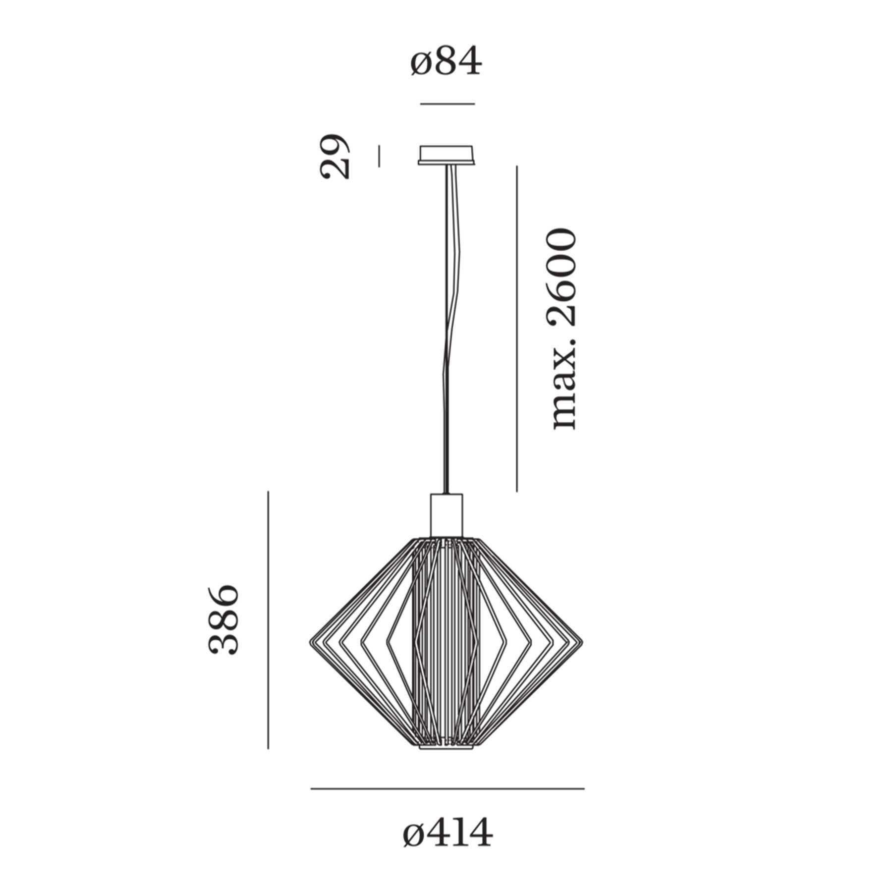 Oprawa wisząca Wever and Ducré Wiro Diamond 1.0