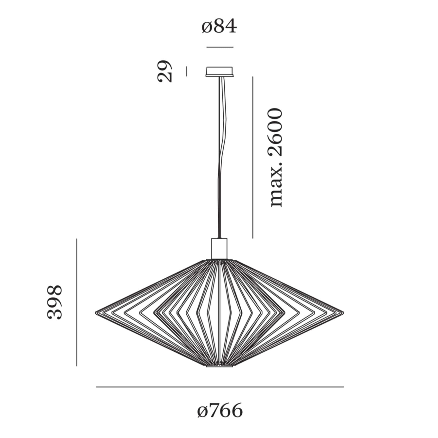 Oprawa wisząca Wever i Ducré Wiro Diamond 2.0