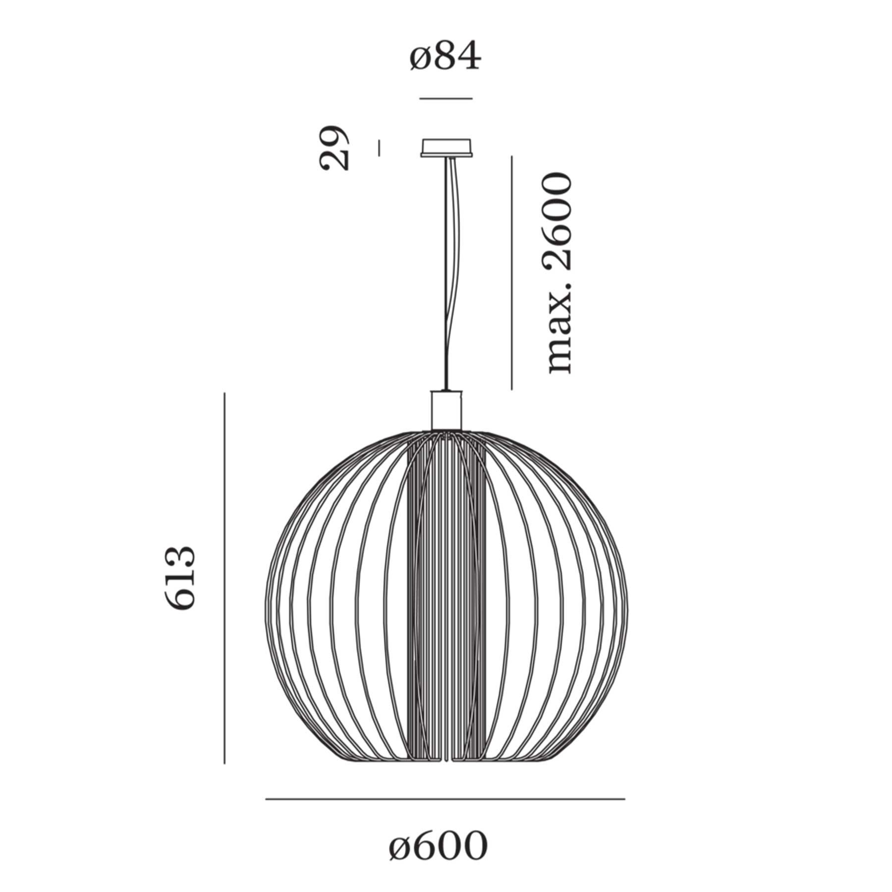Wever and Ducré Wiro 1.0 Globe pendant light