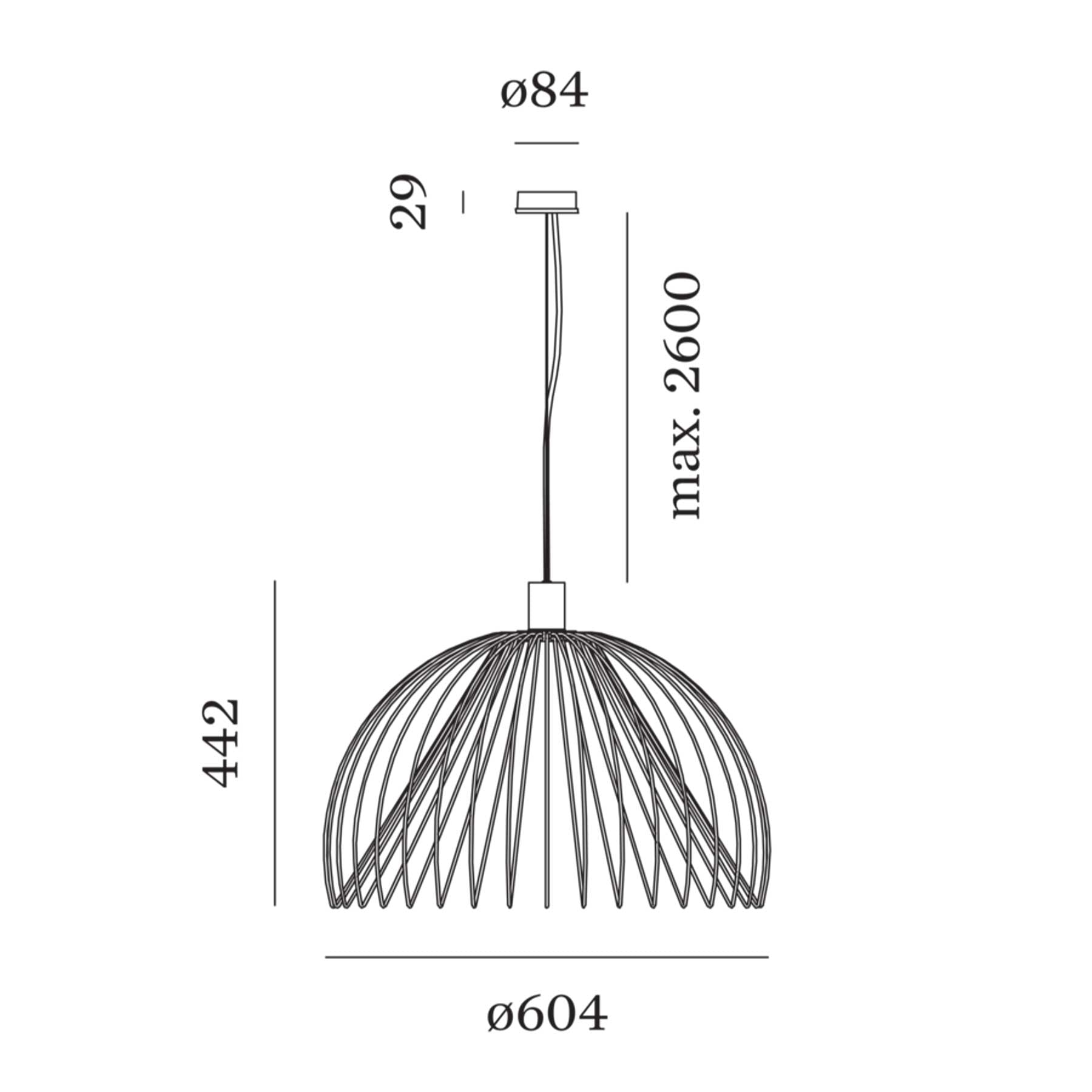 Oprawa wisząca Wever i Ducré Wiro Globe 2.0
