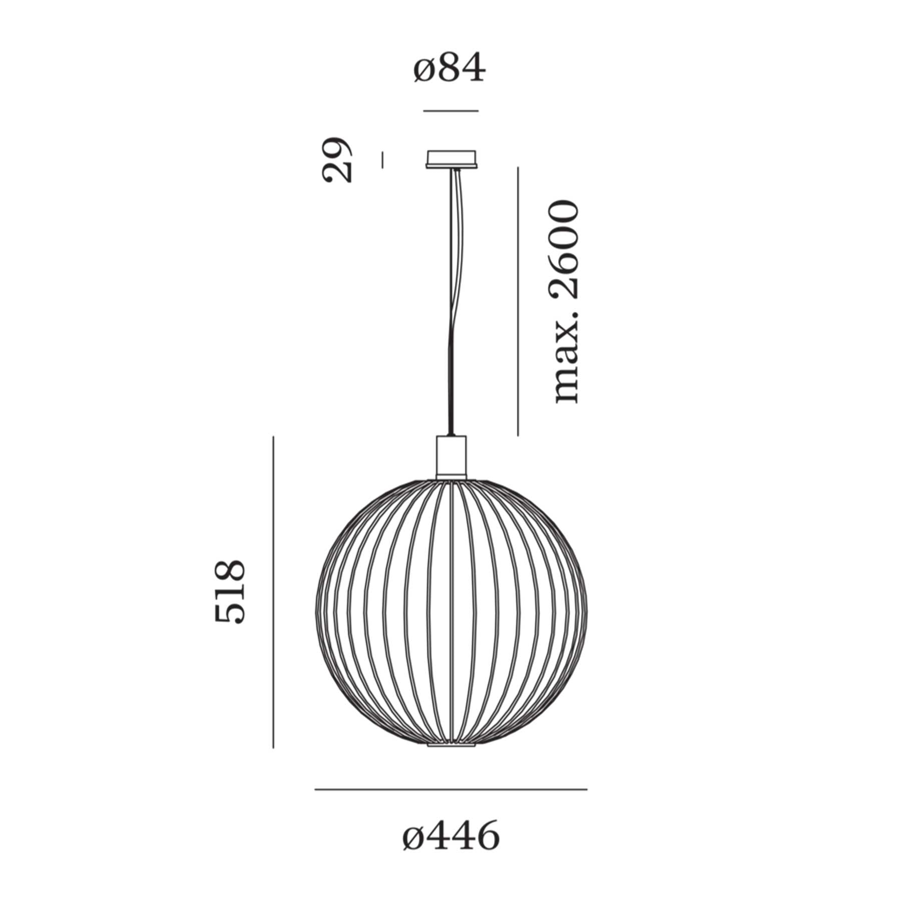 Lampa wisząca Wever and Ducré Wiro Globe