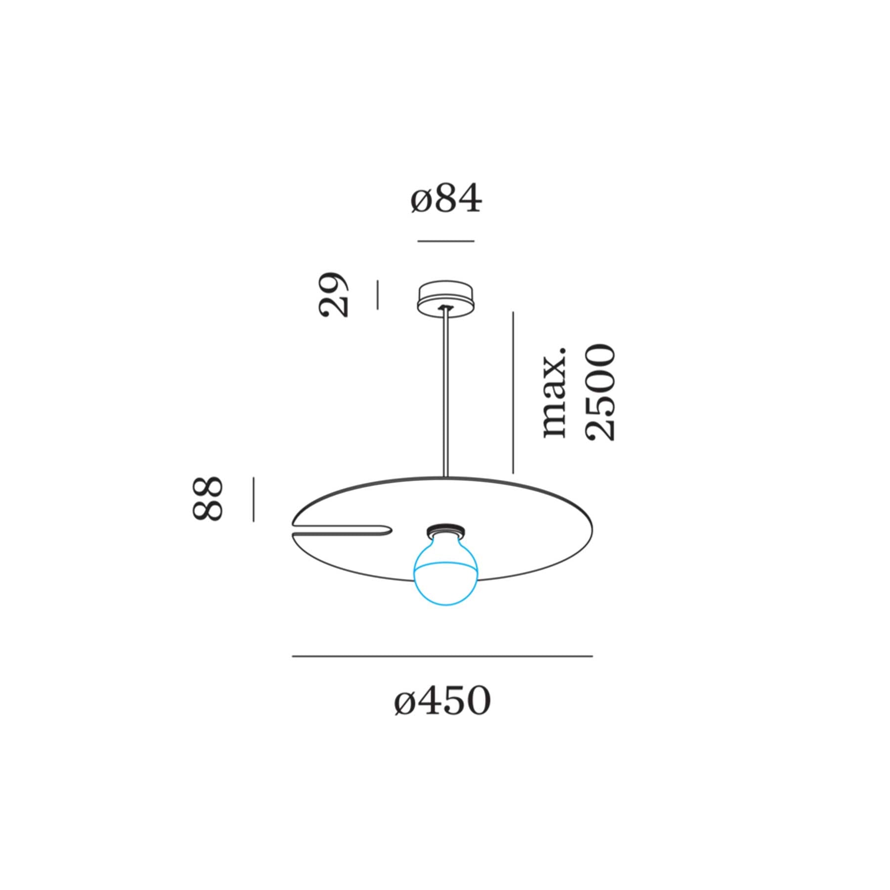 Wever and Ducré MIRRO pendant light