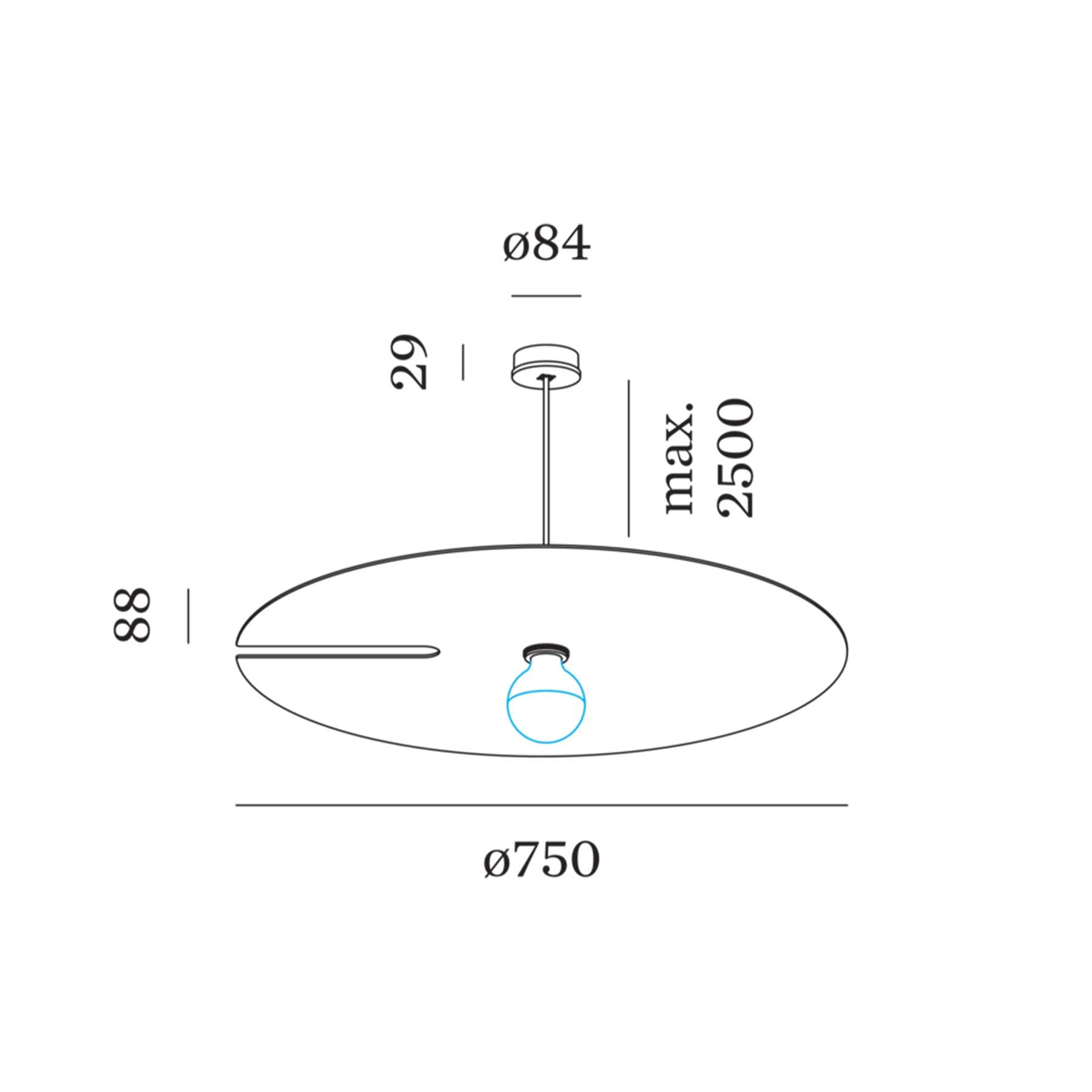 Wever and Ducré MIRRO pendant light
