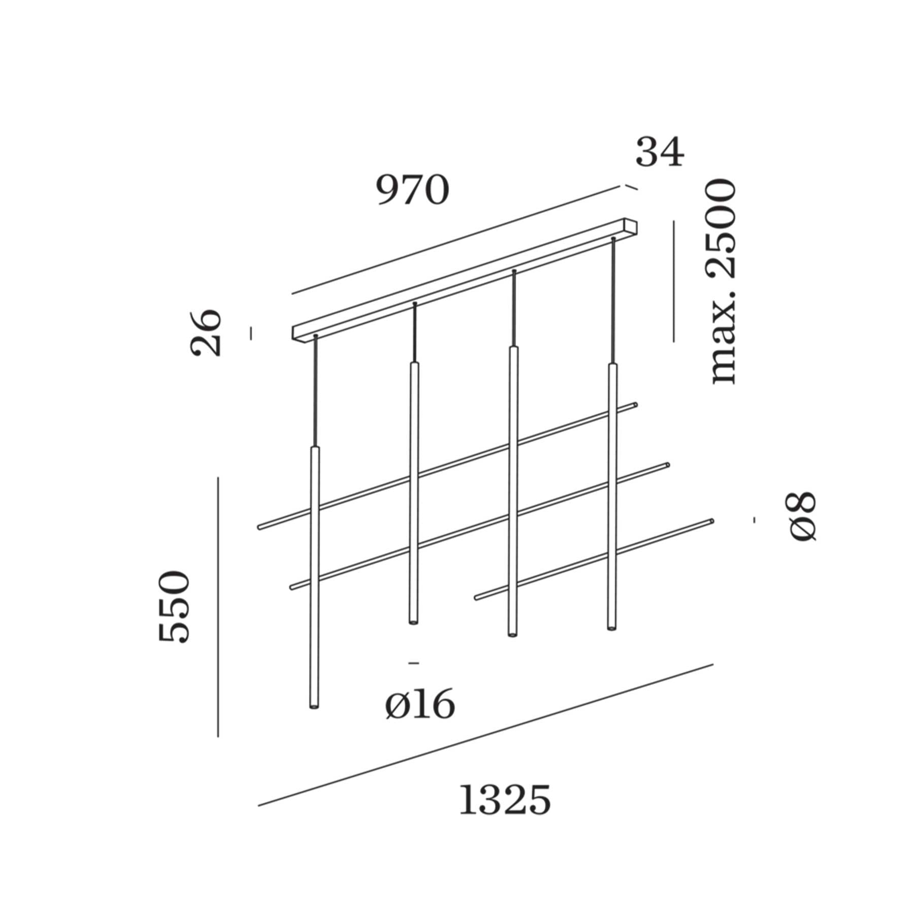 Wever and Ducré NET pendant light