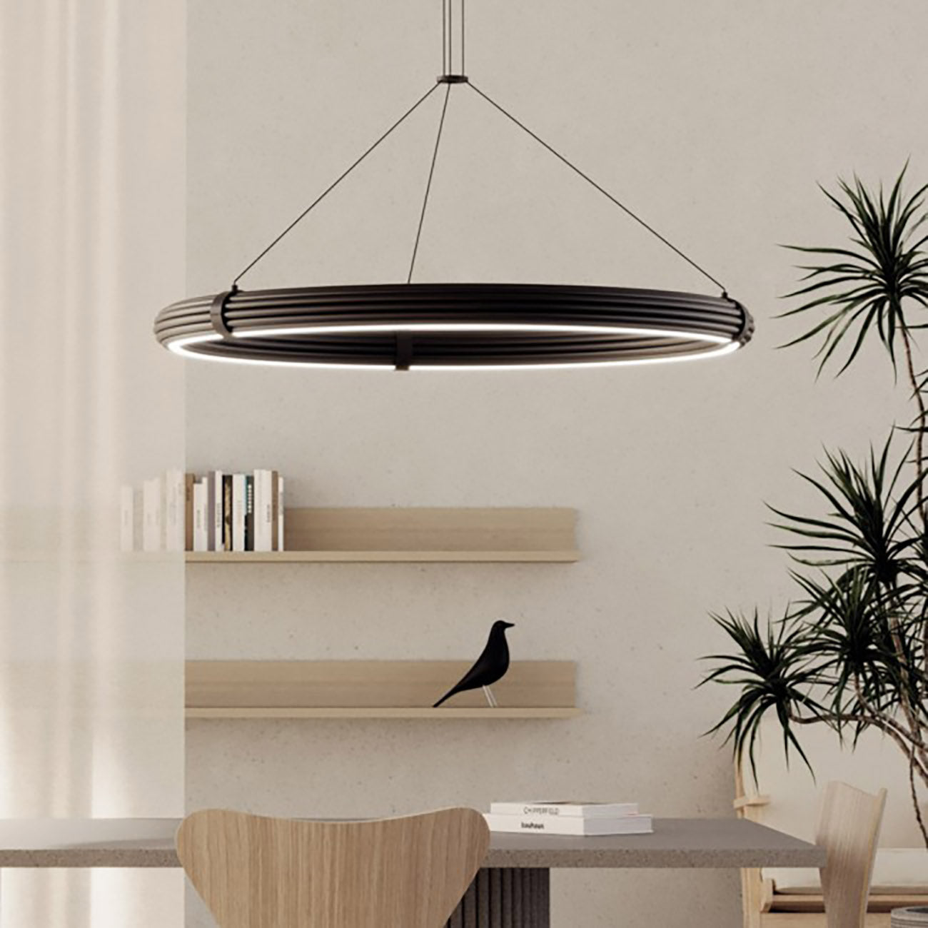 Aromas Elli LED závěsné kruhové svítidlo stmívatelnéC1311/L gold